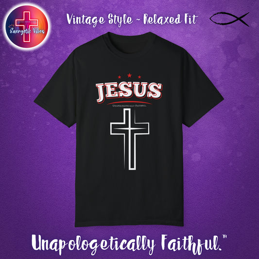 Jesus Stars Unisex Christian T-Shirt | Vintage Style Relaxed Tee