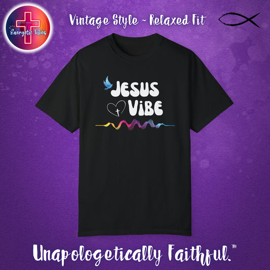 Jesus Vibe Unisex Christian T-Shirt | Vintage Style Relaxed Tee