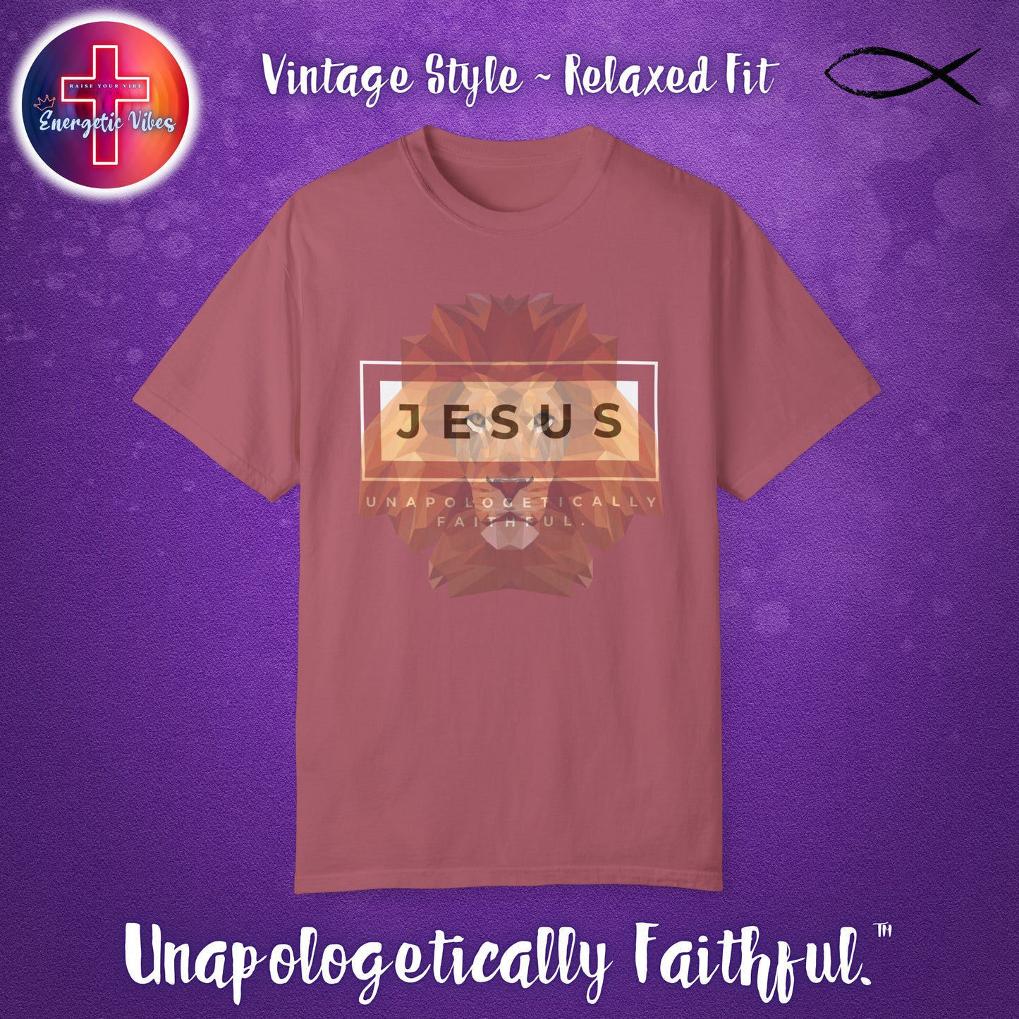 Jesus ~ Unapologetically Faithful Unisex Christian T-Shirt | Vintage Style Relaxed Tee