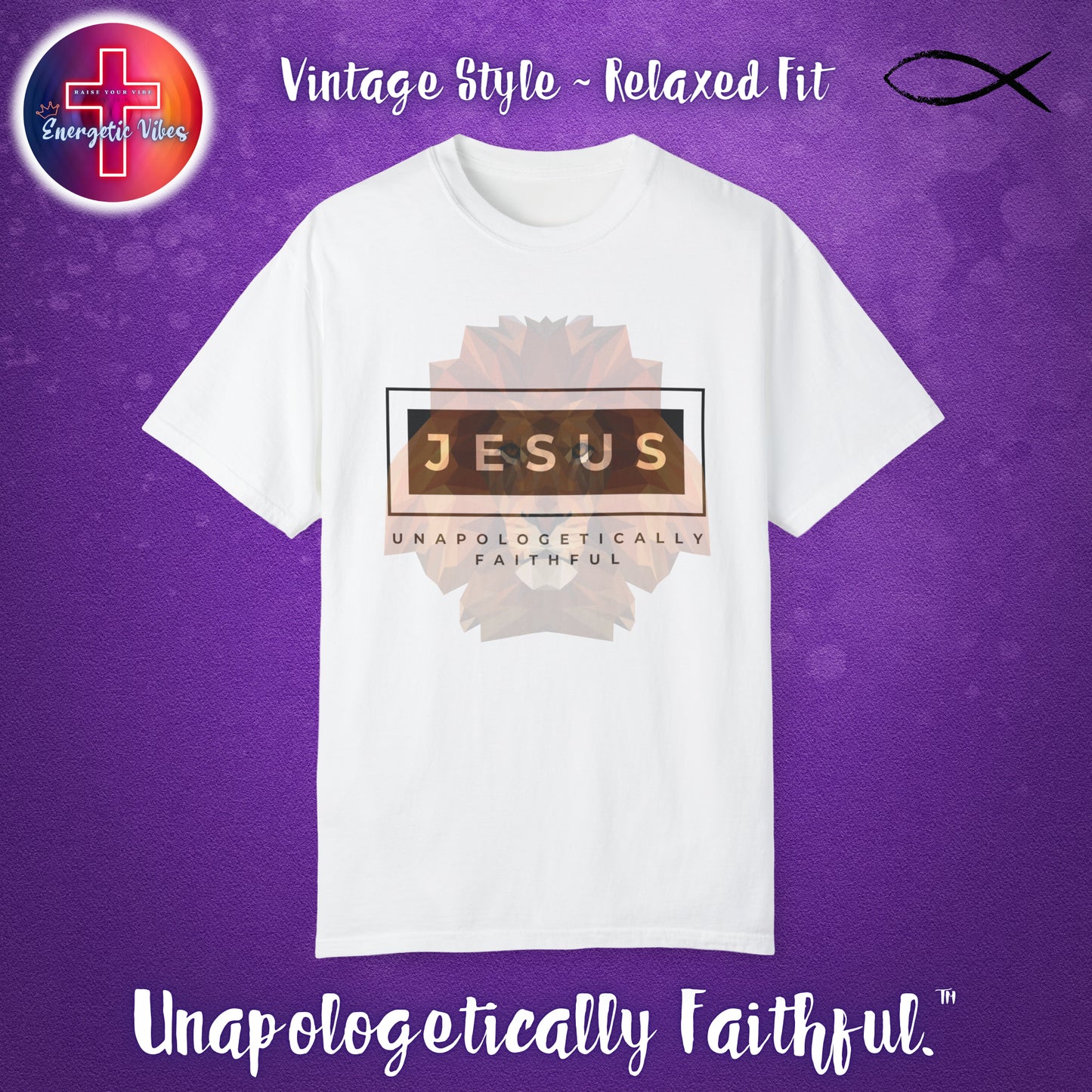 Jesus ~ Unapologetically Faithful Unisex Christian T-Shirt | Vintage Style Relaxed Tee