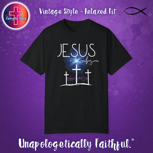 Jesus Vibes Unisex Christian T-Shirt | Vintage Style Relaxed Tee
