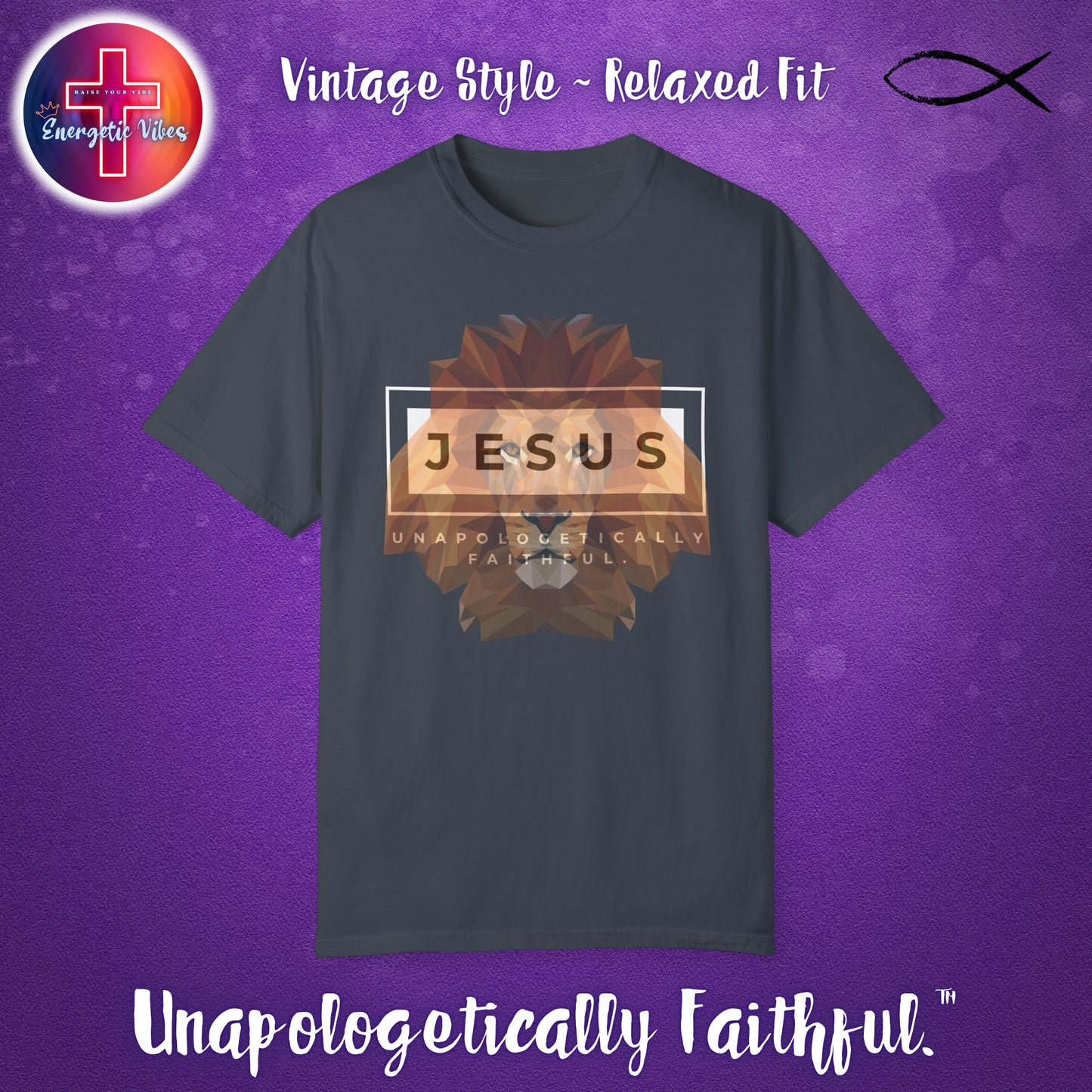 Jesus ~ Unapologetically Faithful Unisex Christian T-Shirt | Vintage Style Relaxed Tee