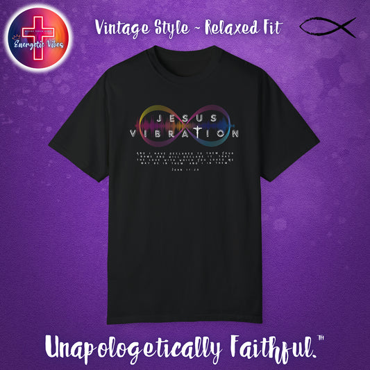 Jesus Vibration Unisex Christian T-Shirt | Vintage Style Relaxed Tee