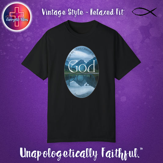 Mirror God Unisex Christian T-Shirt | Vintage Style Relaxed Tee