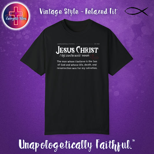 Jesus Christ Unisex Christian T-Shirt | Vintage Style Relaxed Tee