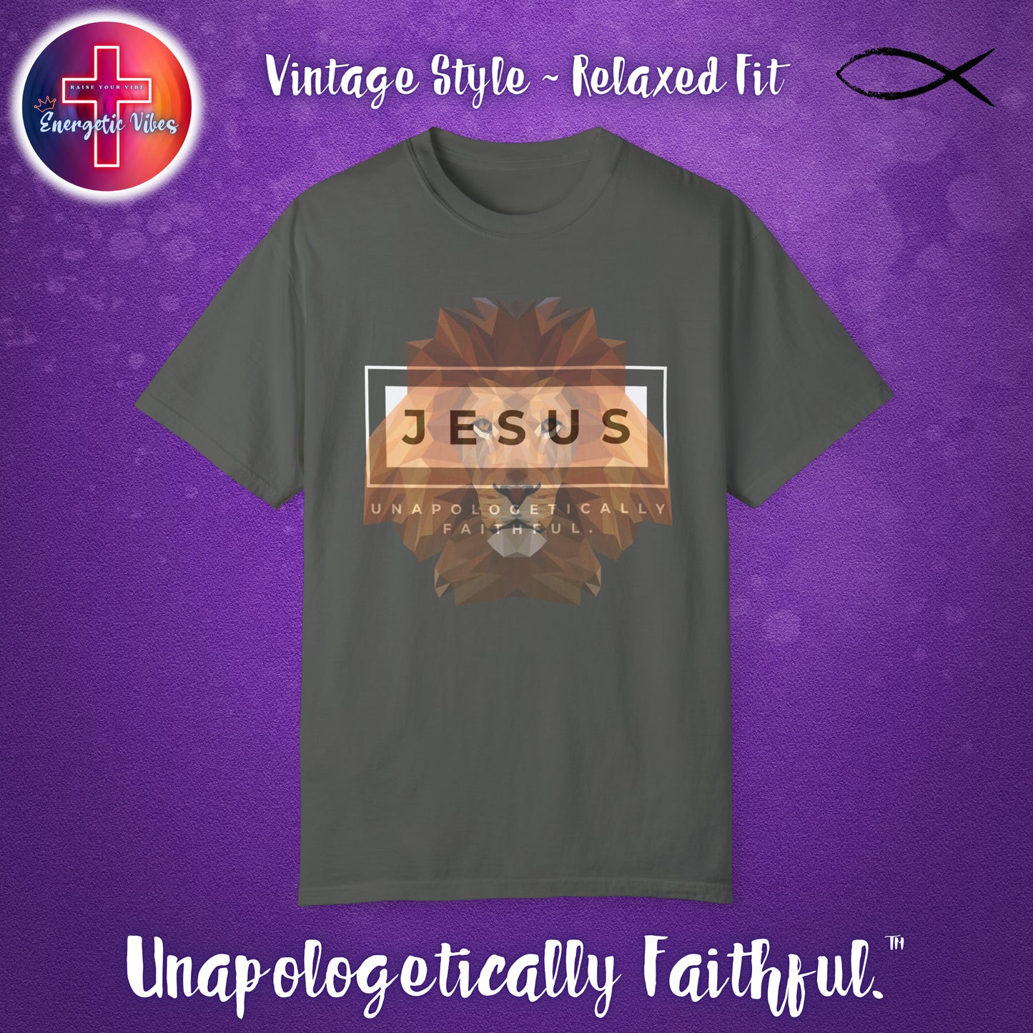 Jesus ~ Unapologetically Faithful Unisex Christian T-Shirt | Vintage Style Relaxed Tee