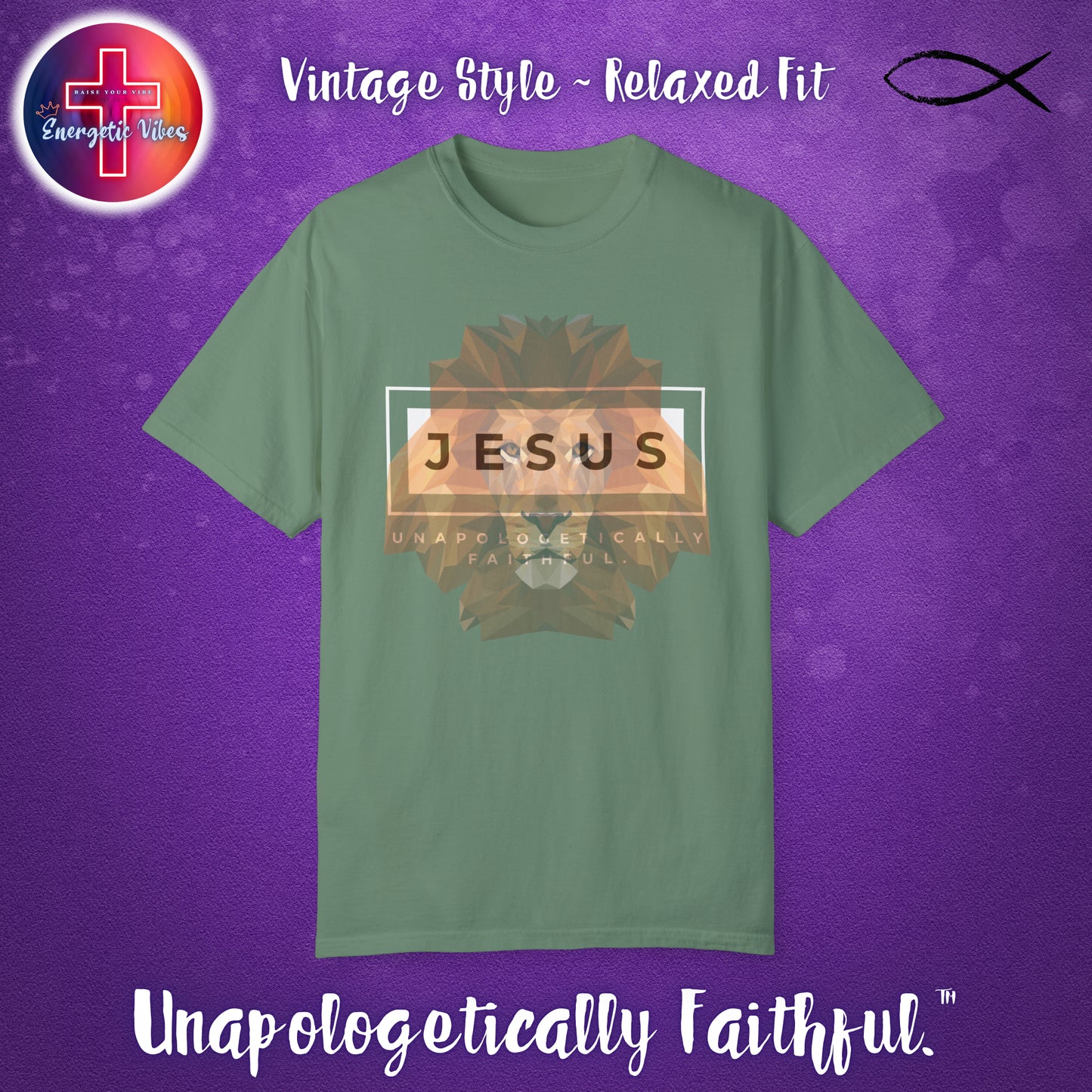 Jesus ~ Unapologetically Faithful Unisex Christian T-Shirt | Vintage Style Relaxed Tee