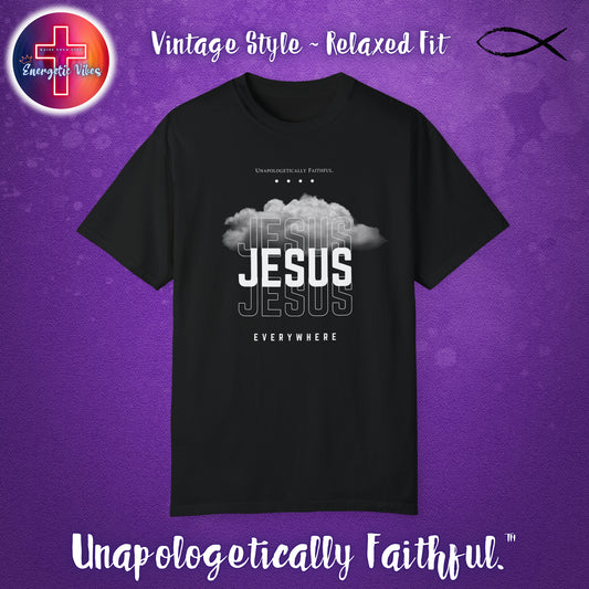 Jesus, Jesus, Jesus Everywhere Unisex Christian T-Shirt | Vintage Style Relaxed Tee