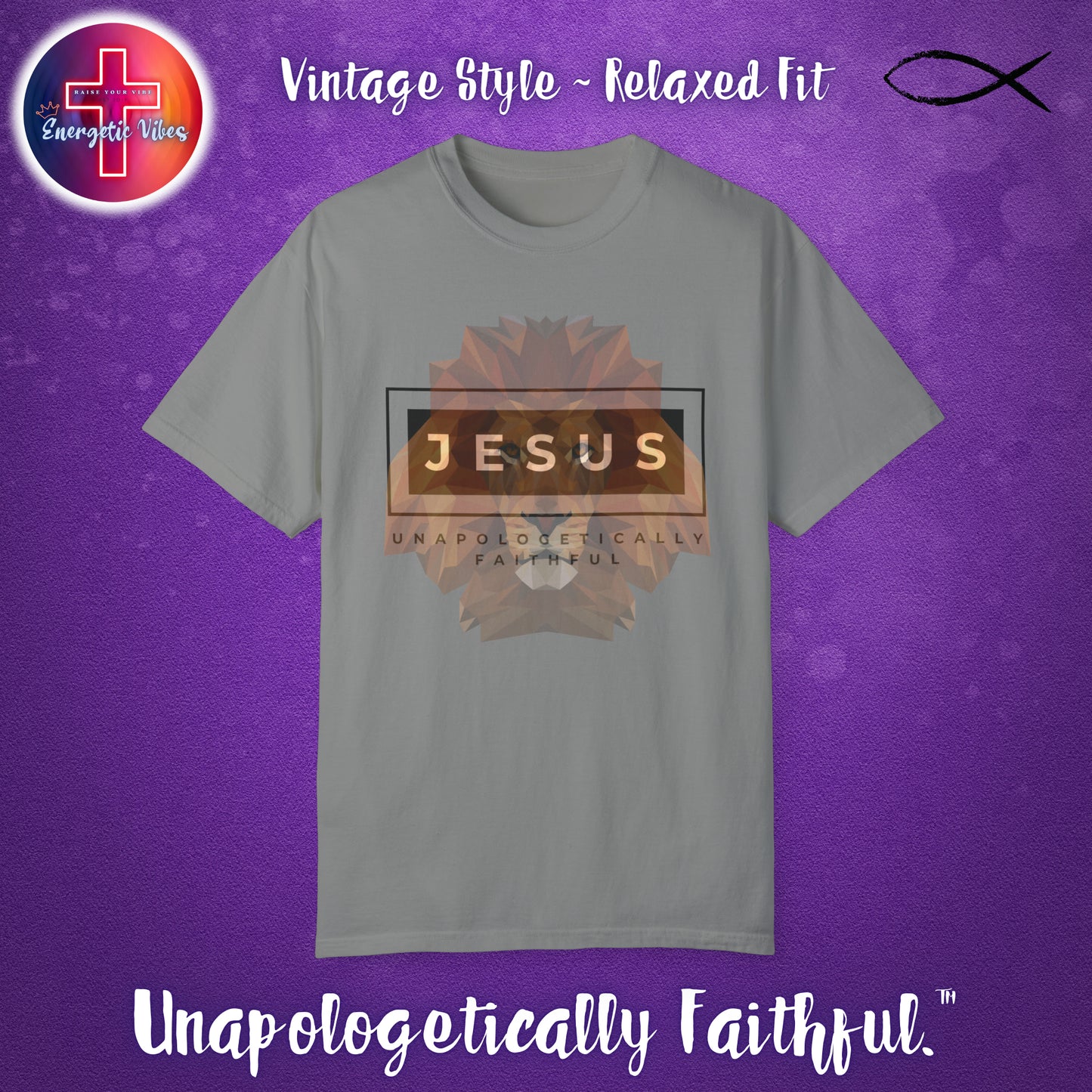 Jesus ~ Unapologetically Faithful Unisex Christian T-Shirt | Vintage Style Relaxed Tee