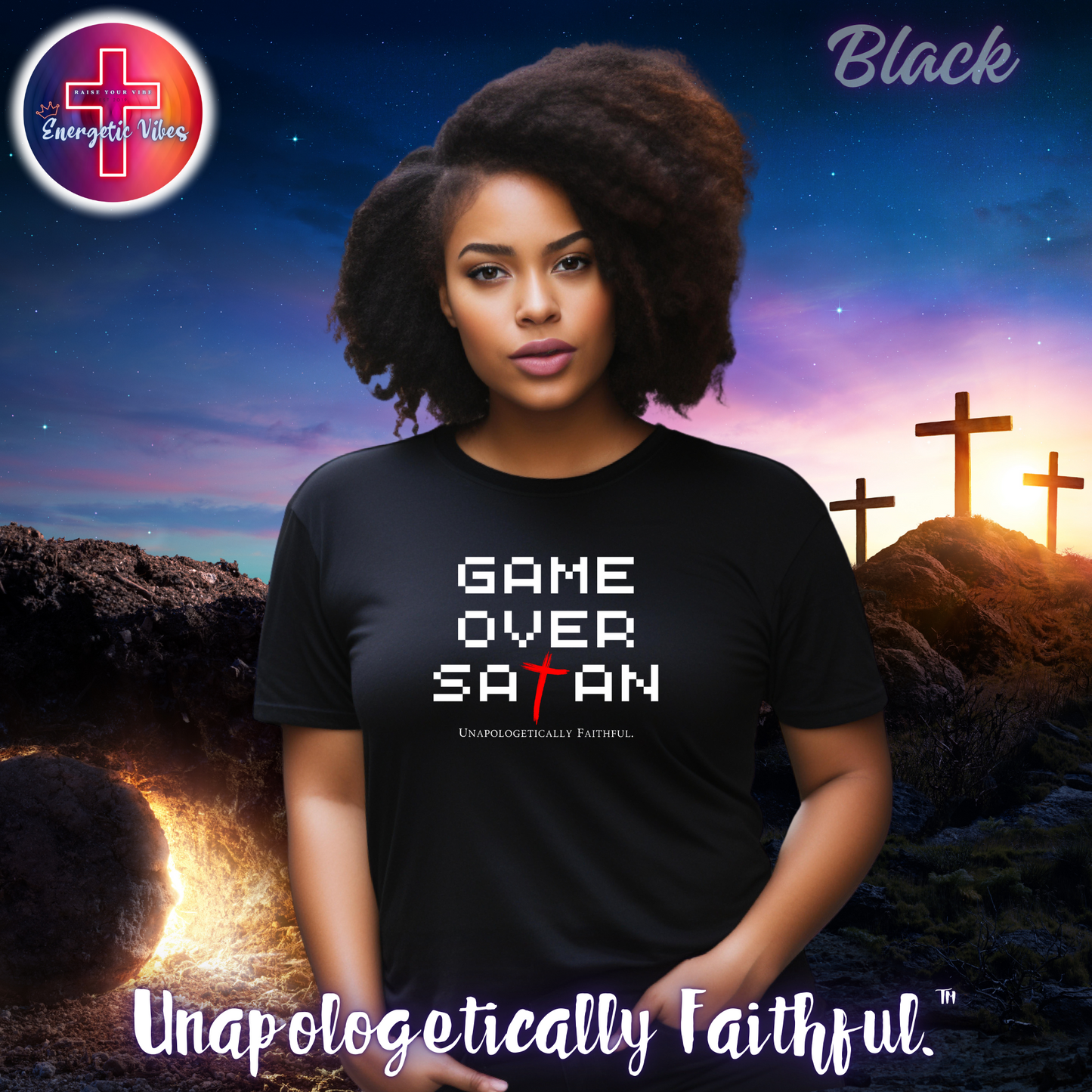 Game Over Satan Unisex Christian T-Shirt | Classic Style Modern Tee