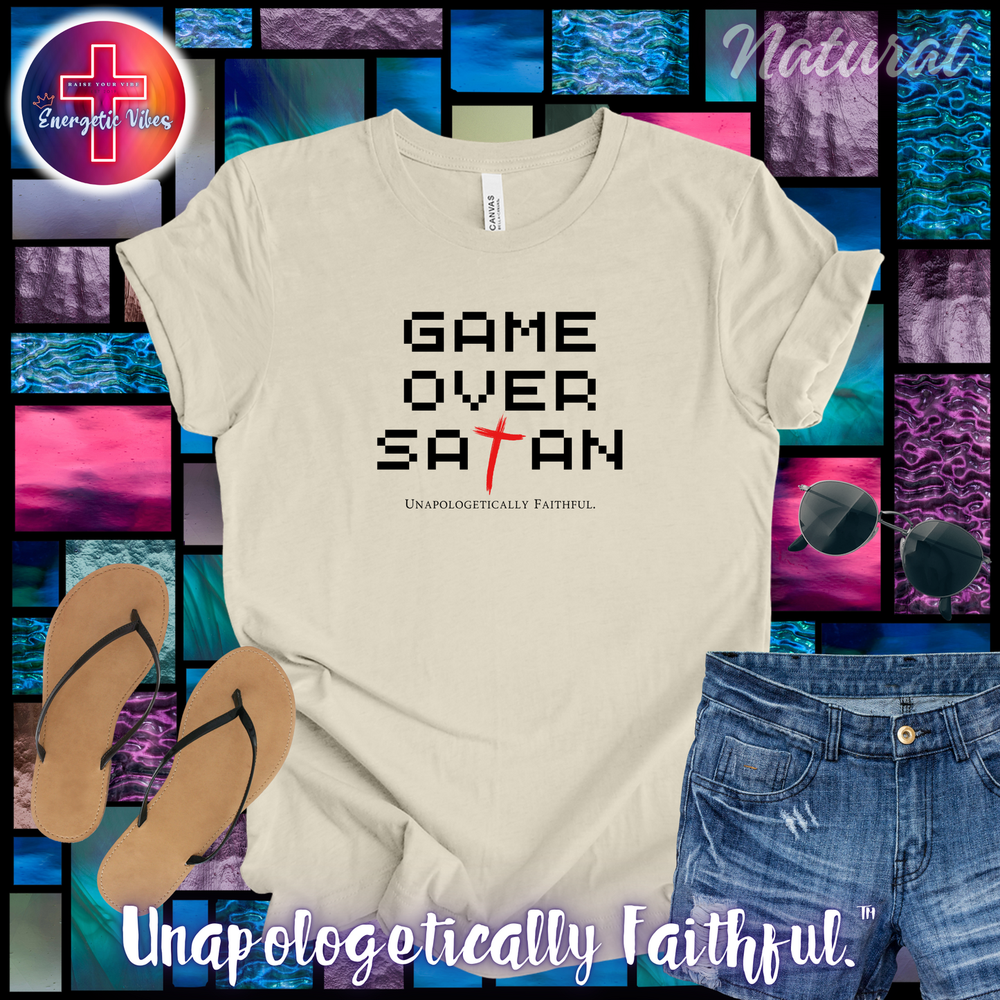 Game Over Satan Unisex Christian T-Shirt | Classic Style Modern Tee