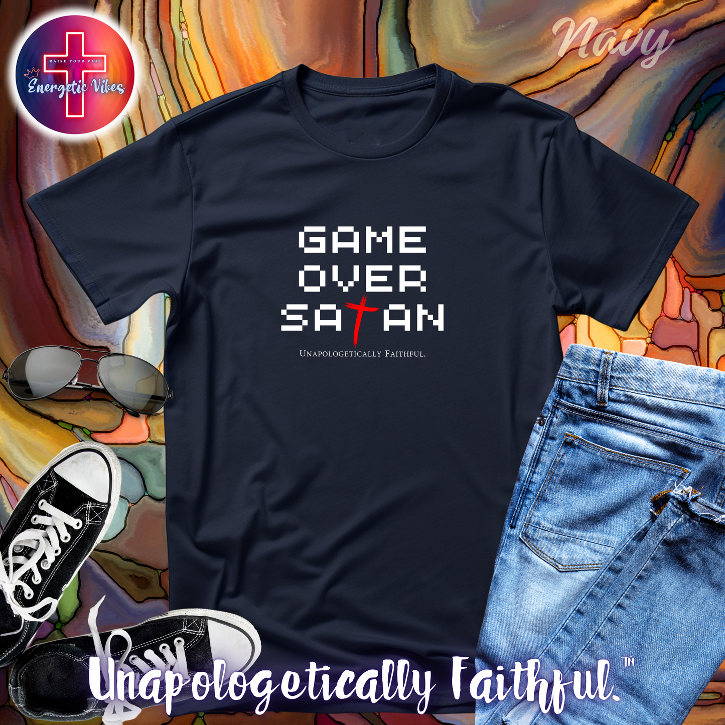 Game Over Satan Unisex Christian T-Shirt | Classic Style Modern Tee