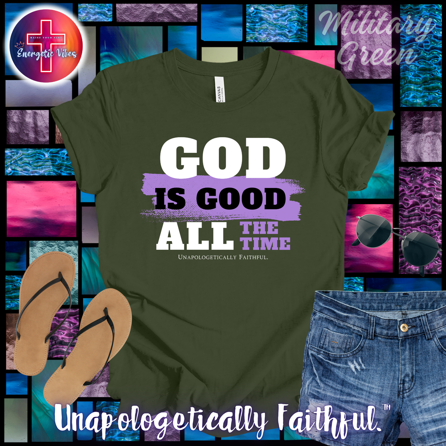 God Is Good All The Time Unisex Christian T-Shirt | Classic Style Modern Tee