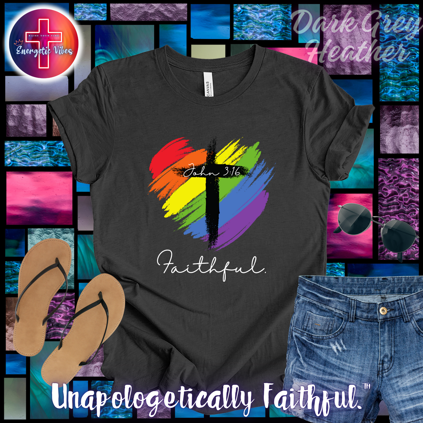 Faithful ~ John 3:16 Unisex Christian T-Shirt | Classic Style Modern Tee