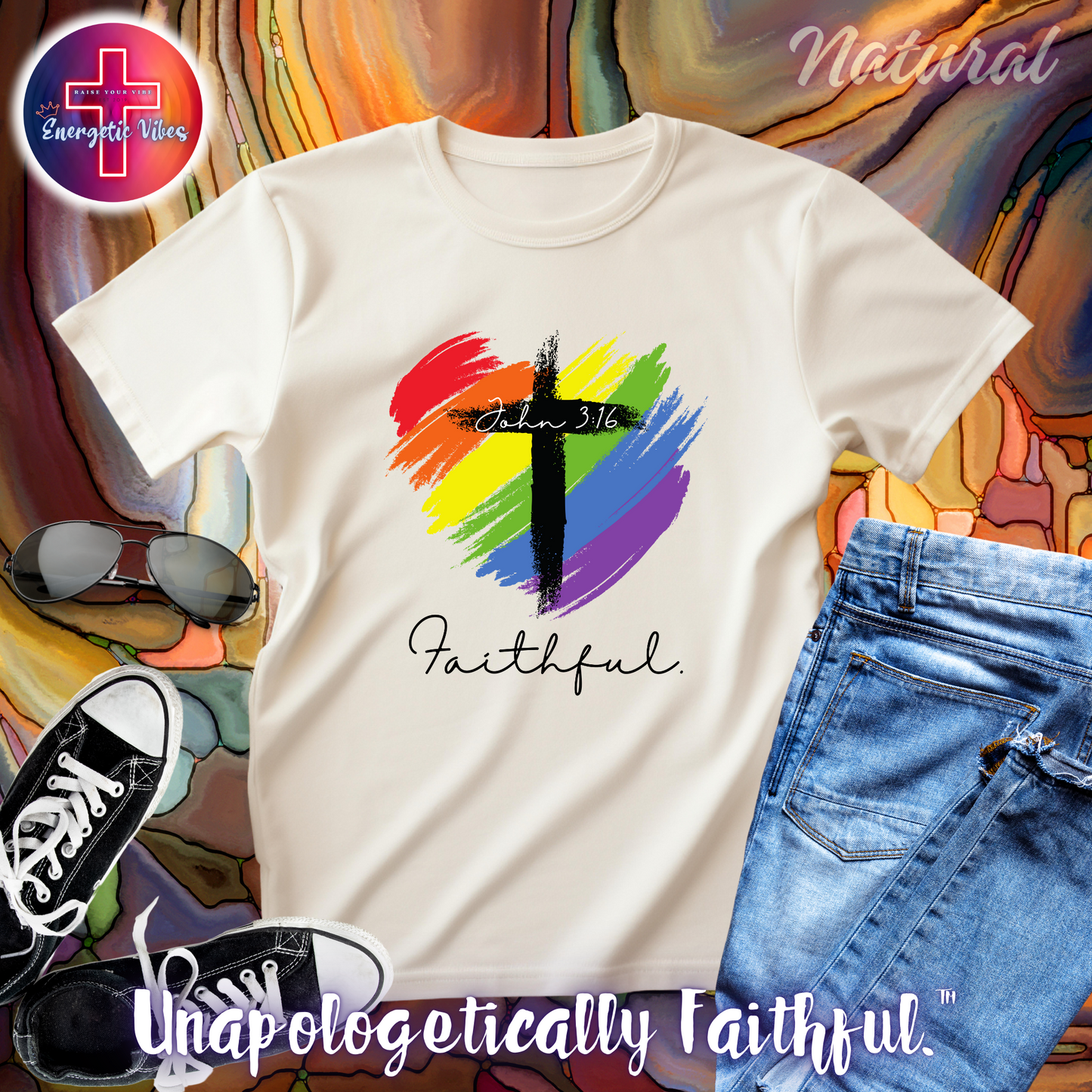 Faithful ~ John 3:16 Unisex Christian T-Shirt | Classic Style Modern Tee