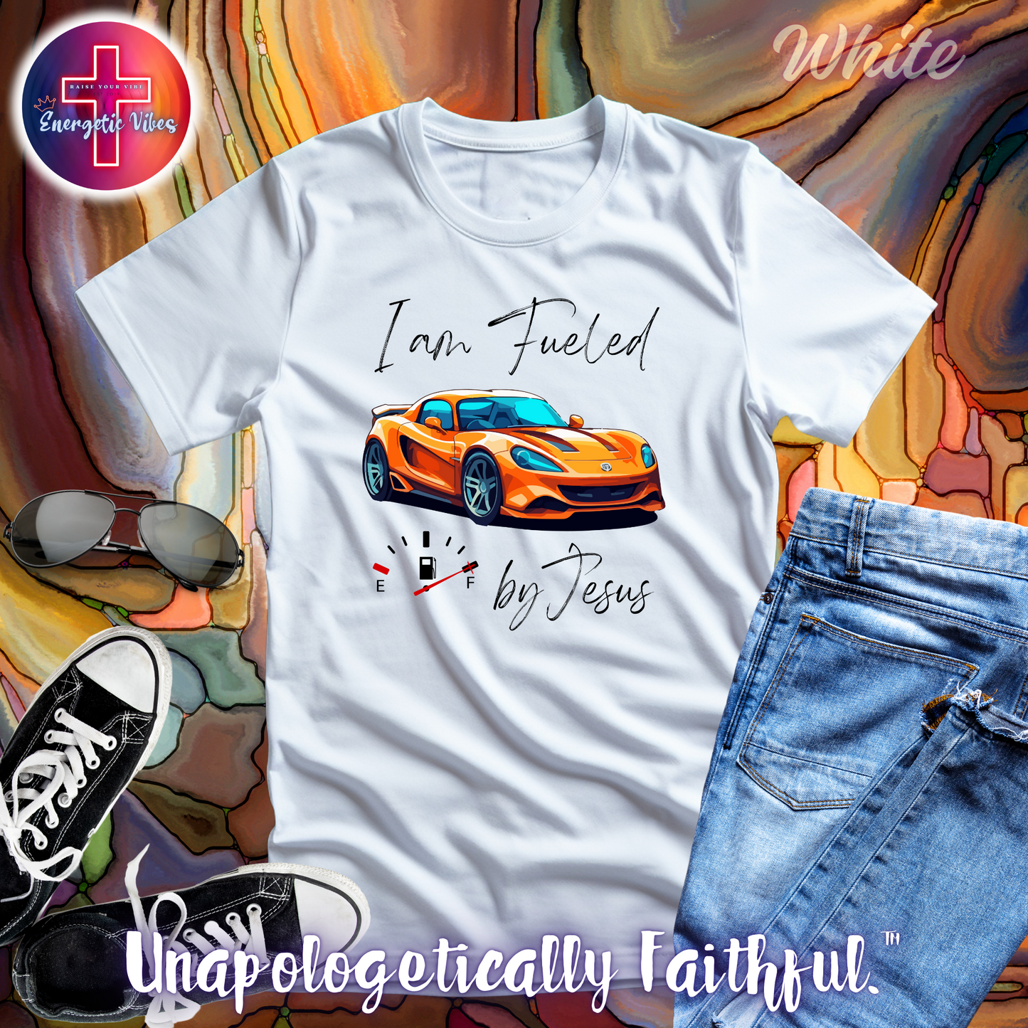 I Am Fueled By Jesus Unisex Christian T-Shirt | Classic Style Modern Tee