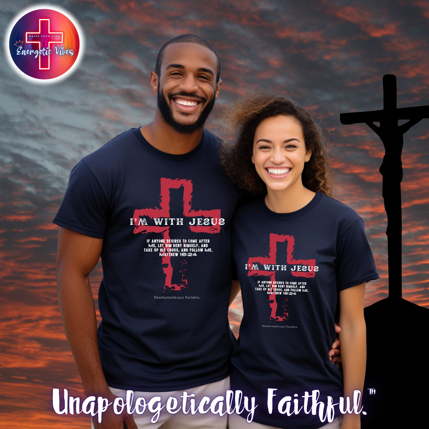 I'm With Jesus Unisex Christian T-Shirt | Classic Style Modern Tee