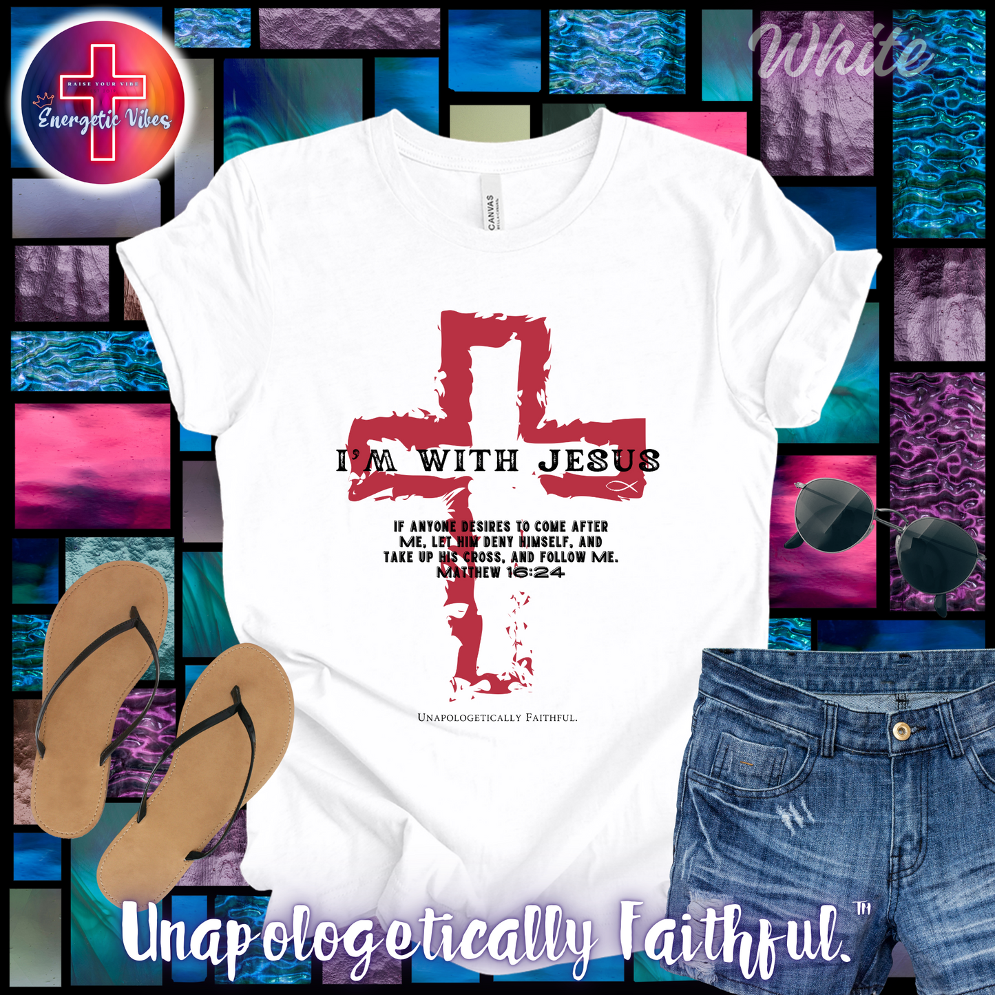 I'm With Jesus Unisex Christian T-Shirt | Classic Style Modern Tee