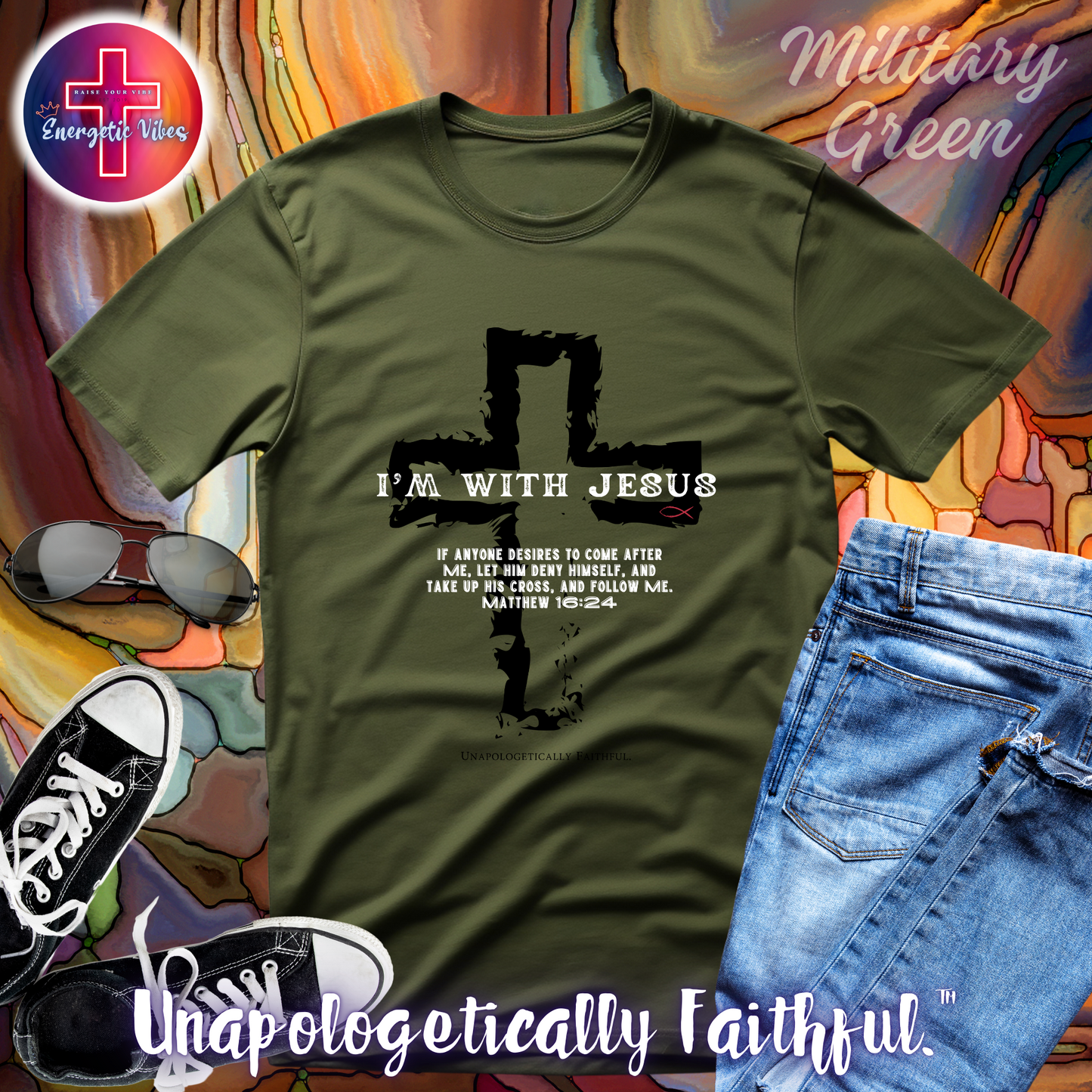 I'm With Jesus Unisex Christian T-Shirt | Classic Style Modern Tee