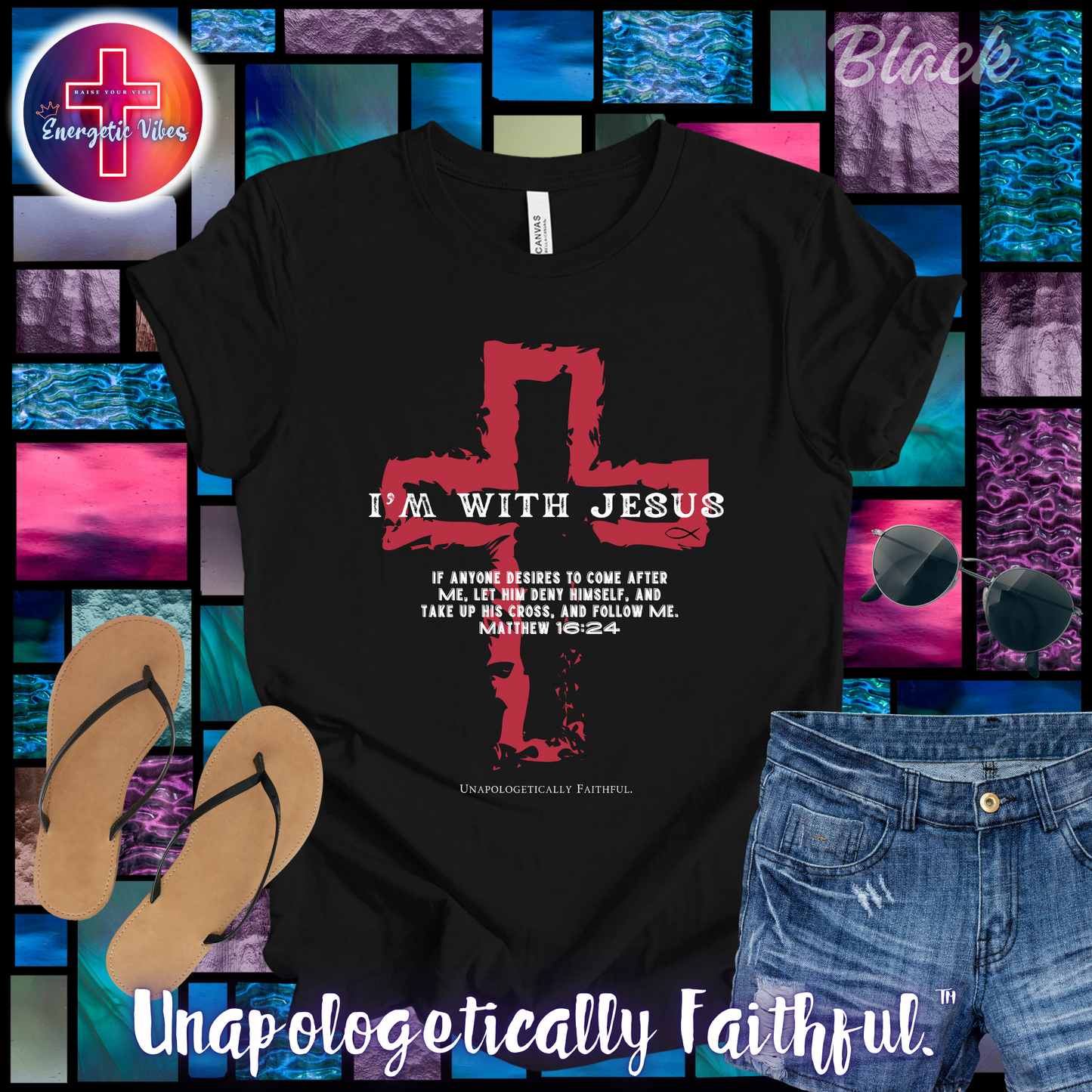 I'm With Jesus Unisex Christian T-Shirt | Classic Style Modern Tee