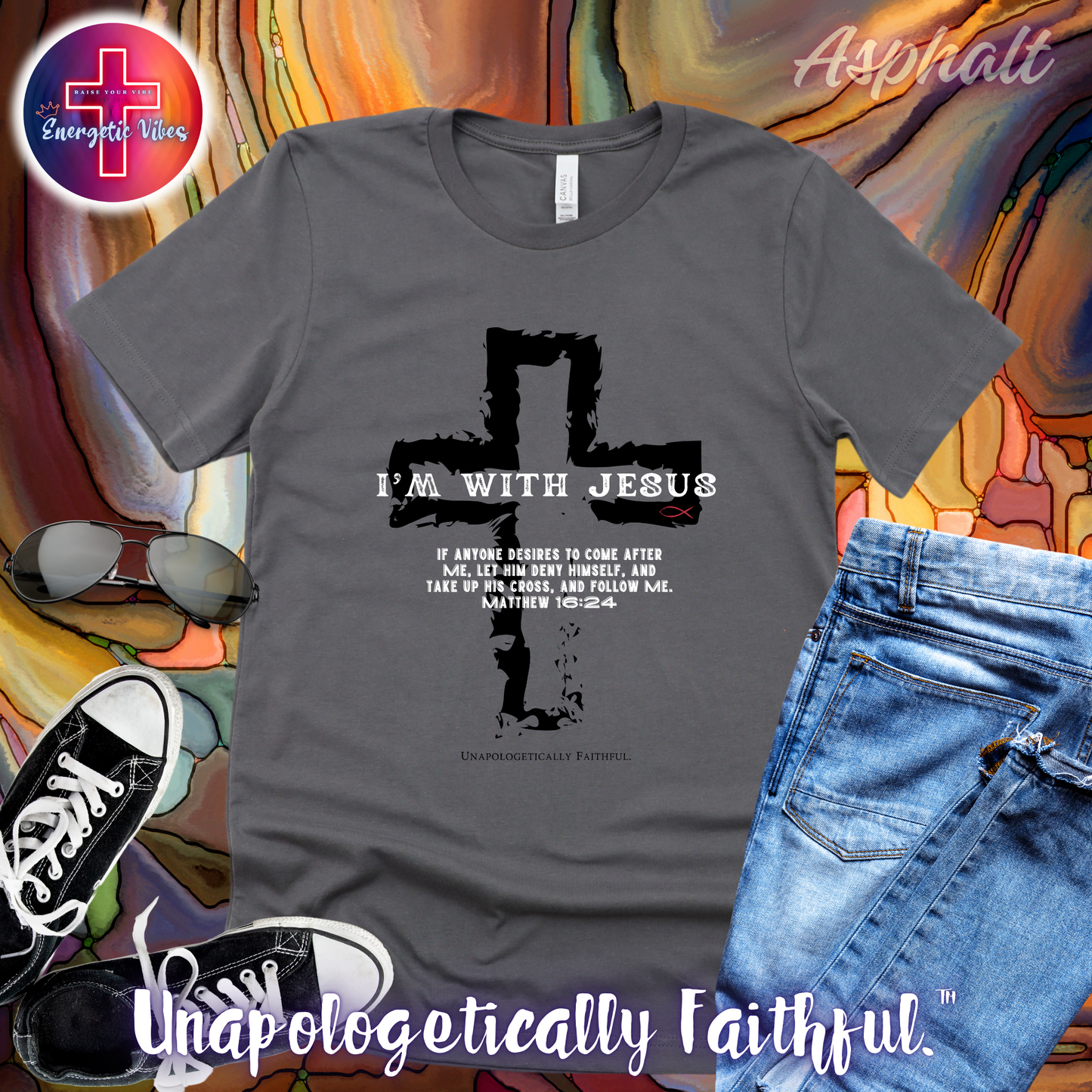 I'm With Jesus Unisex Christian T-Shirt | Classic Style Modern Tee