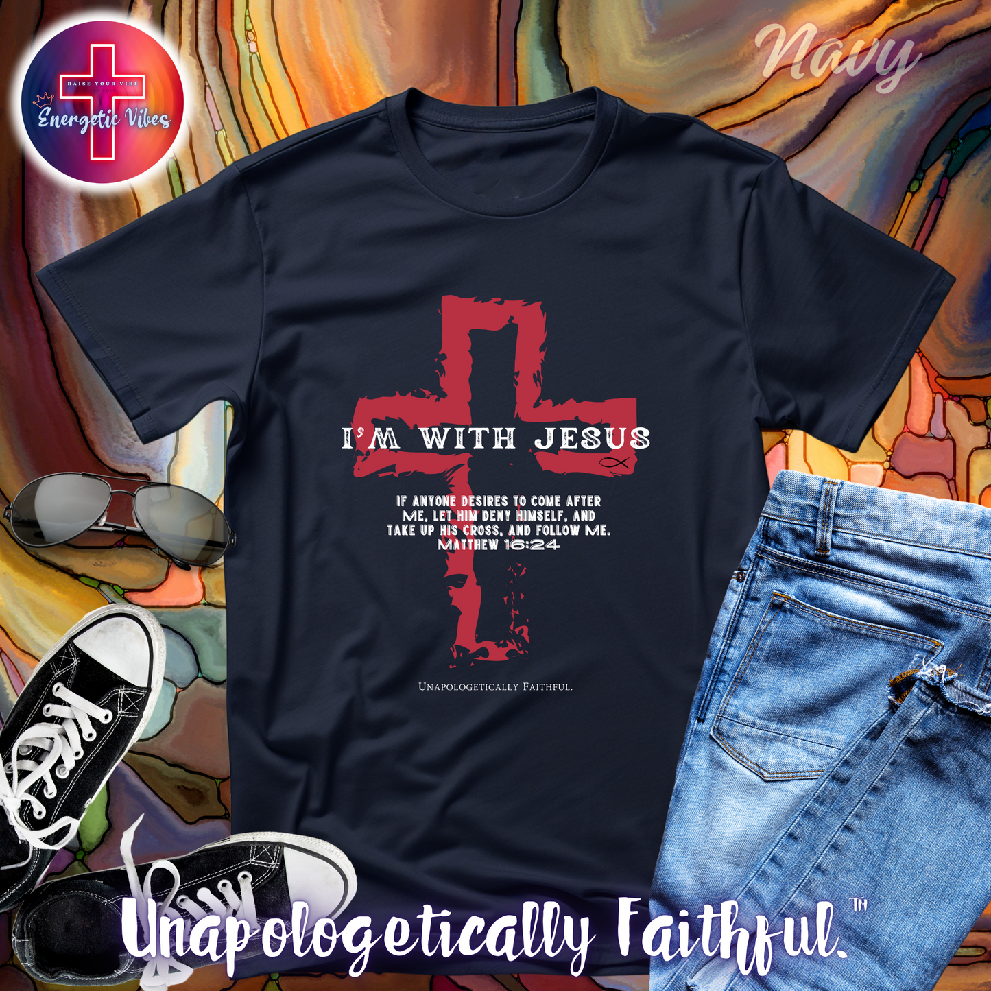 I'm With Jesus Unisex Christian T-Shirt | Classic Style Modern Tee