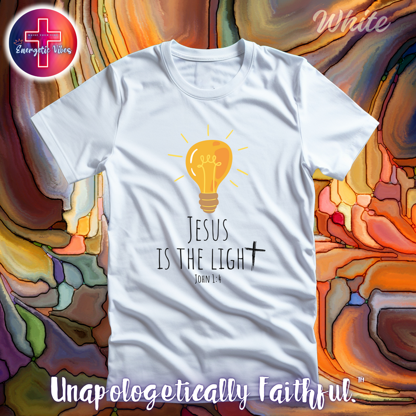 Jesus Is The Light ~ John 1:4 Unisex Christian T-Shirt | Classic Style Modern Tee