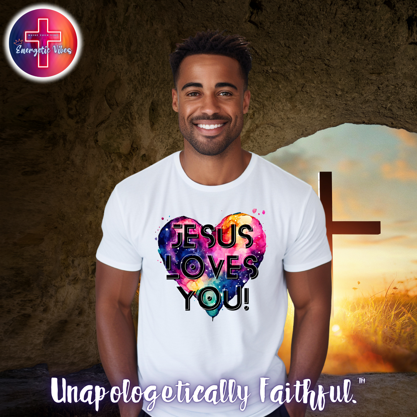 Jesus Loves You! Unisex Christian T-Shirt | Classic Style Modern Tee