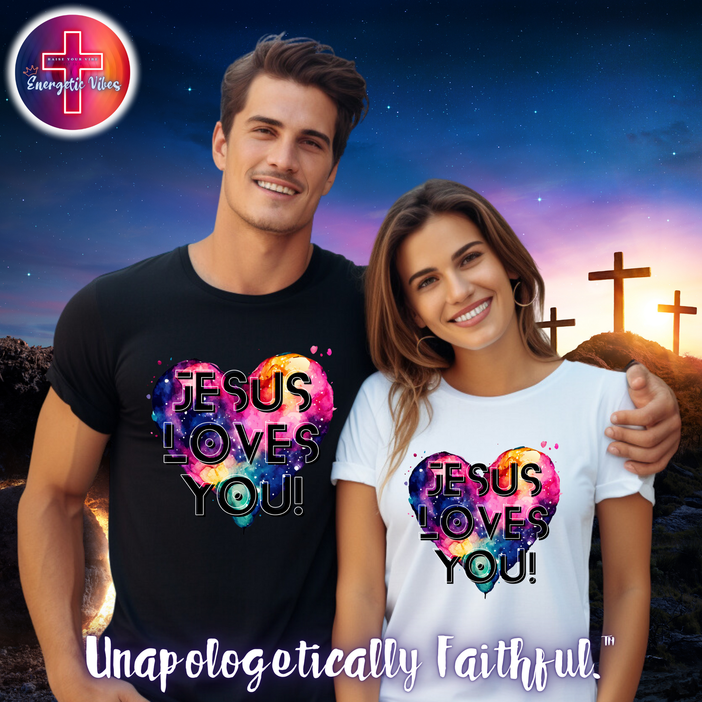 Jesus Loves You! Unisex Christian T-Shirt | Classic Style Modern Tee