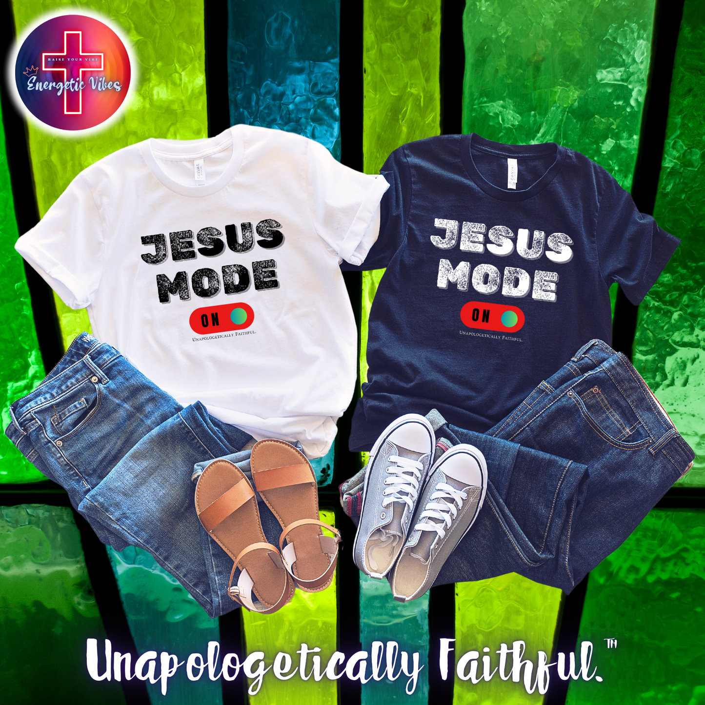 Jesus Mode ON Unisex Christian T-Shirt | Classic Style Modern Tee