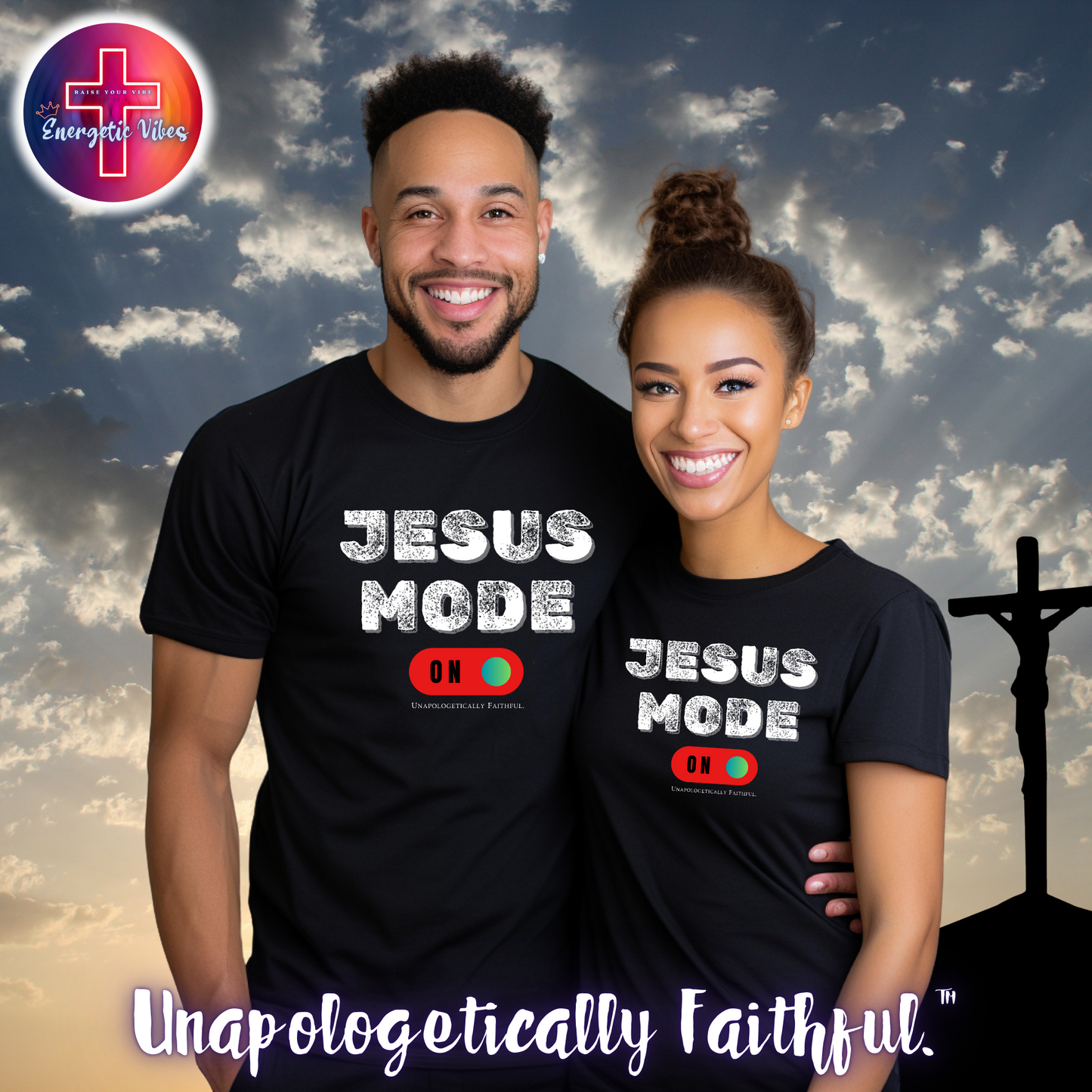 Jesus Mode ON Unisex Christian T-Shirt | Classic Style Modern Tee