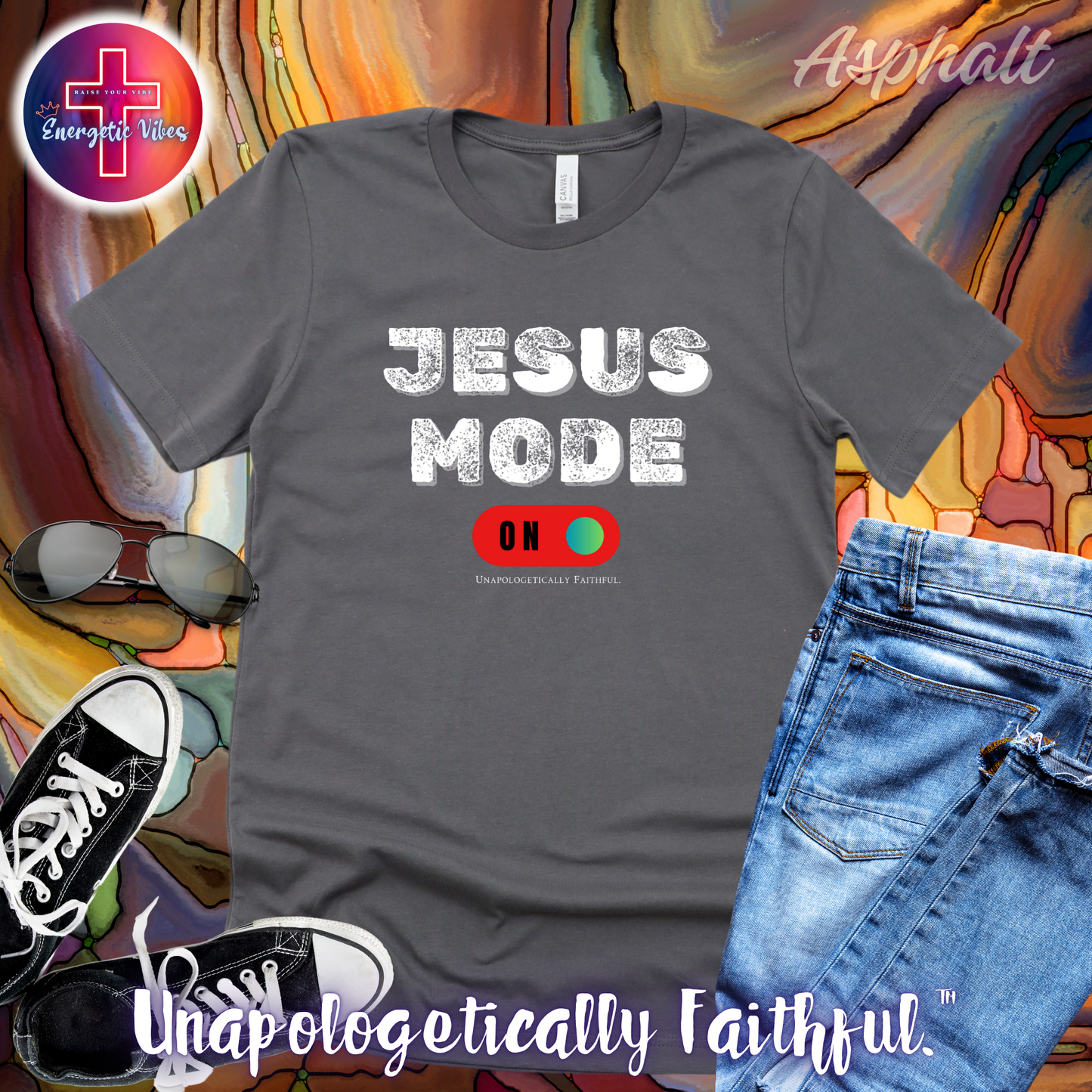 Jesus Mode ON Unisex Christian T-Shirt | Classic Style Modern Tee