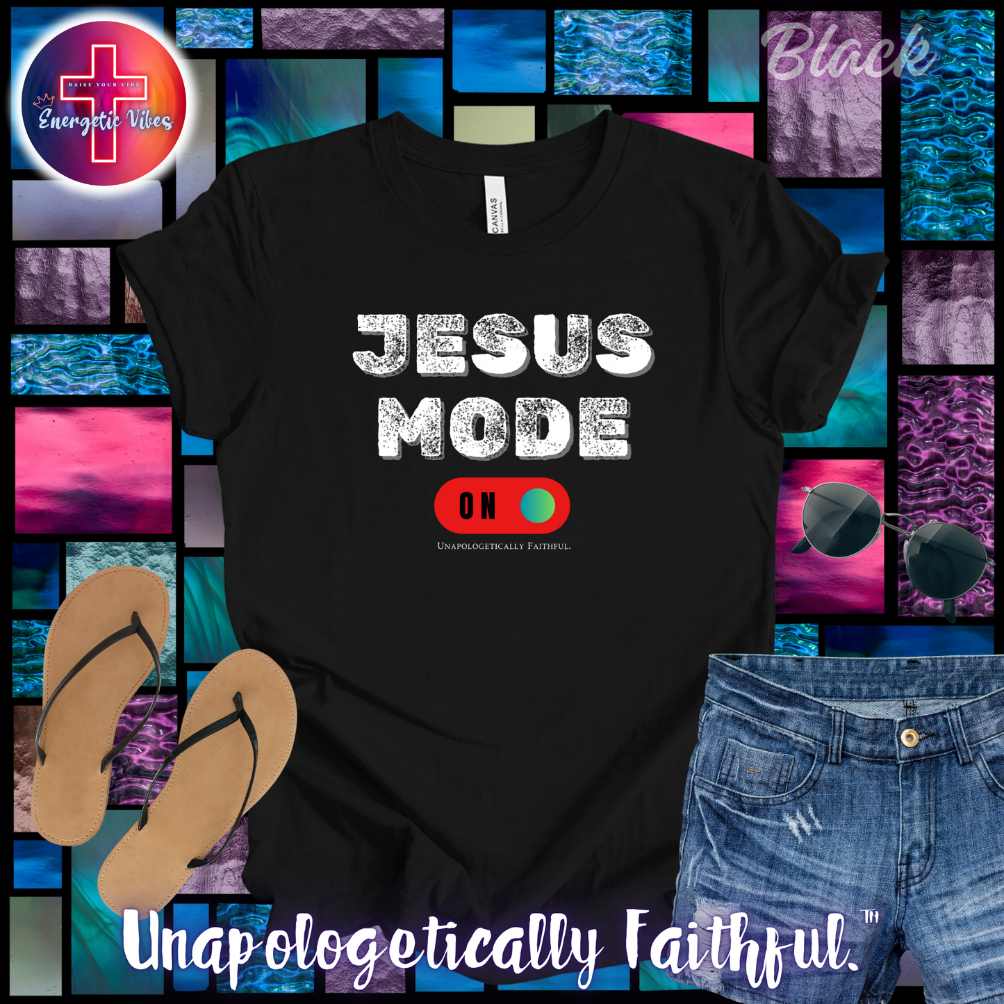 Jesus Mode ON Unisex Christian T-Shirt | Classic Style Modern Tee