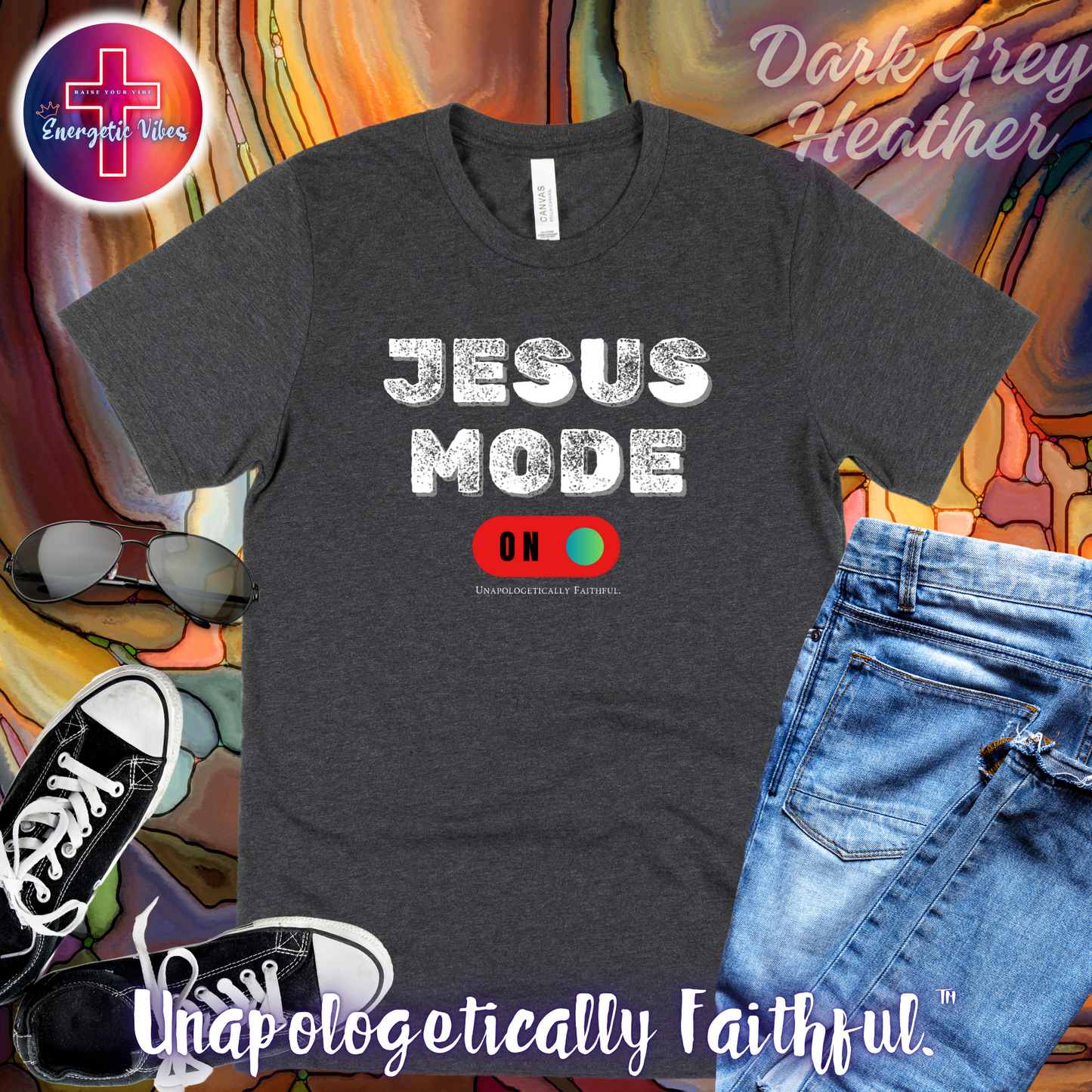 Jesus Mode ON Unisex Christian T-Shirt | Classic Style Modern Tee