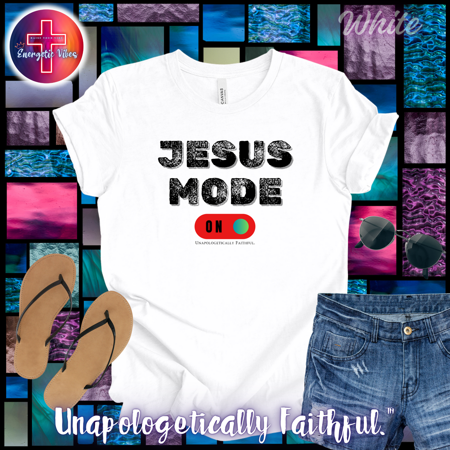 Jesus Mode ON Unisex Christian T-Shirt | Classic Style Modern Tee