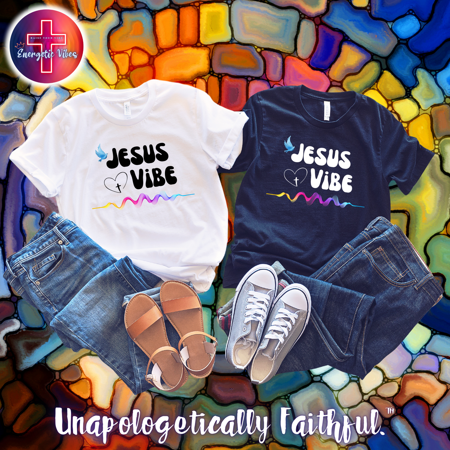 Jesus Vibe Unisex Christian T-Shirt | Classic Style Modern Tee