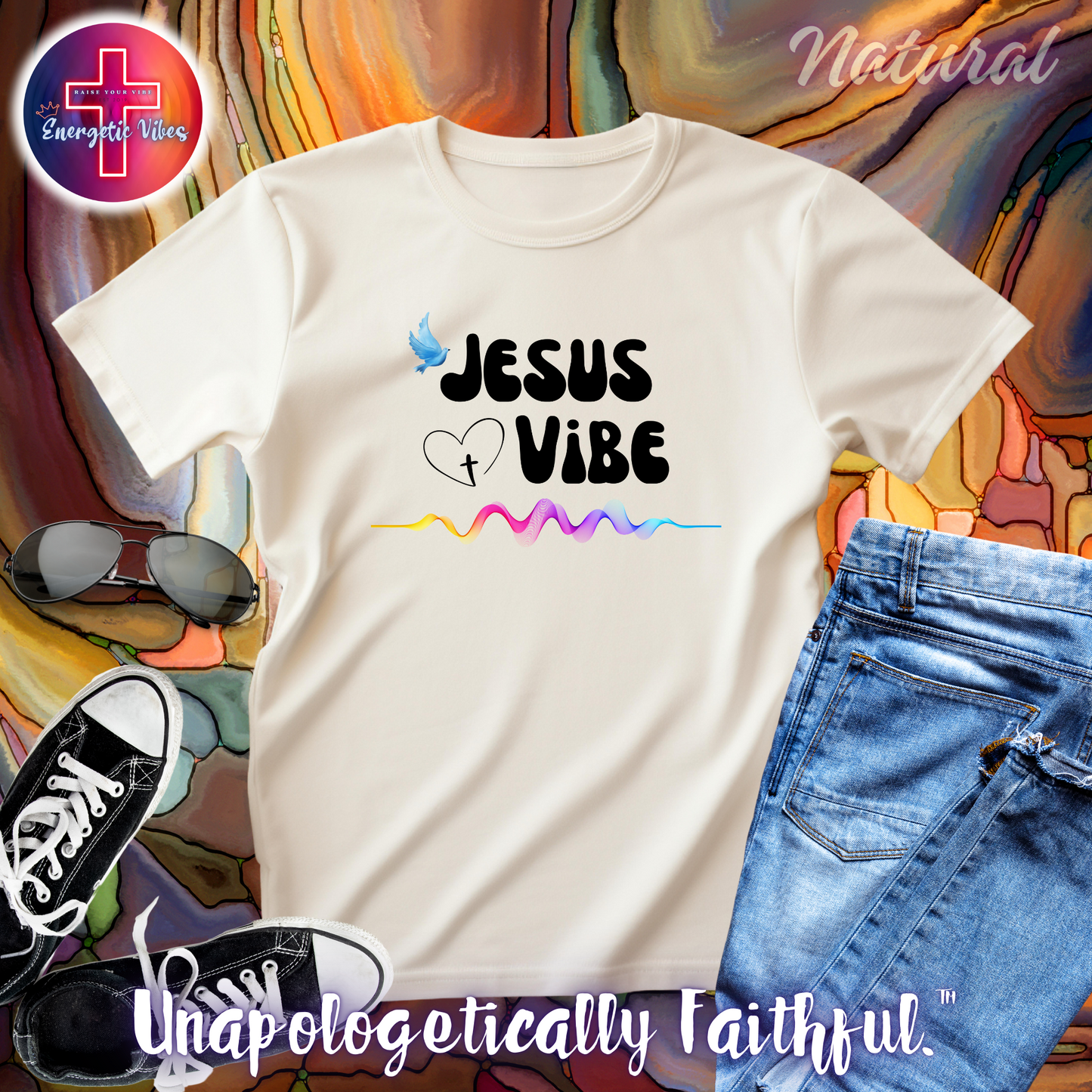 Jesus Vibe Unisex Christian T-Shirt | Classic Style Modern Tee