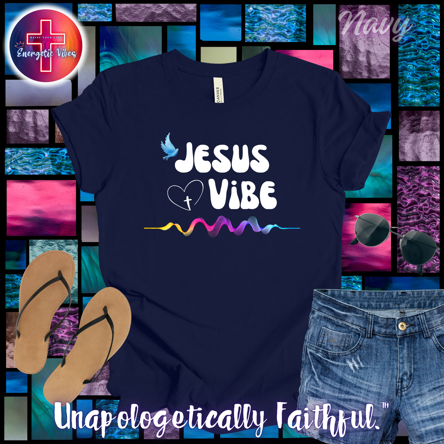 Jesus Vibe Unisex Christian T-Shirt | Classic Style Modern Tee