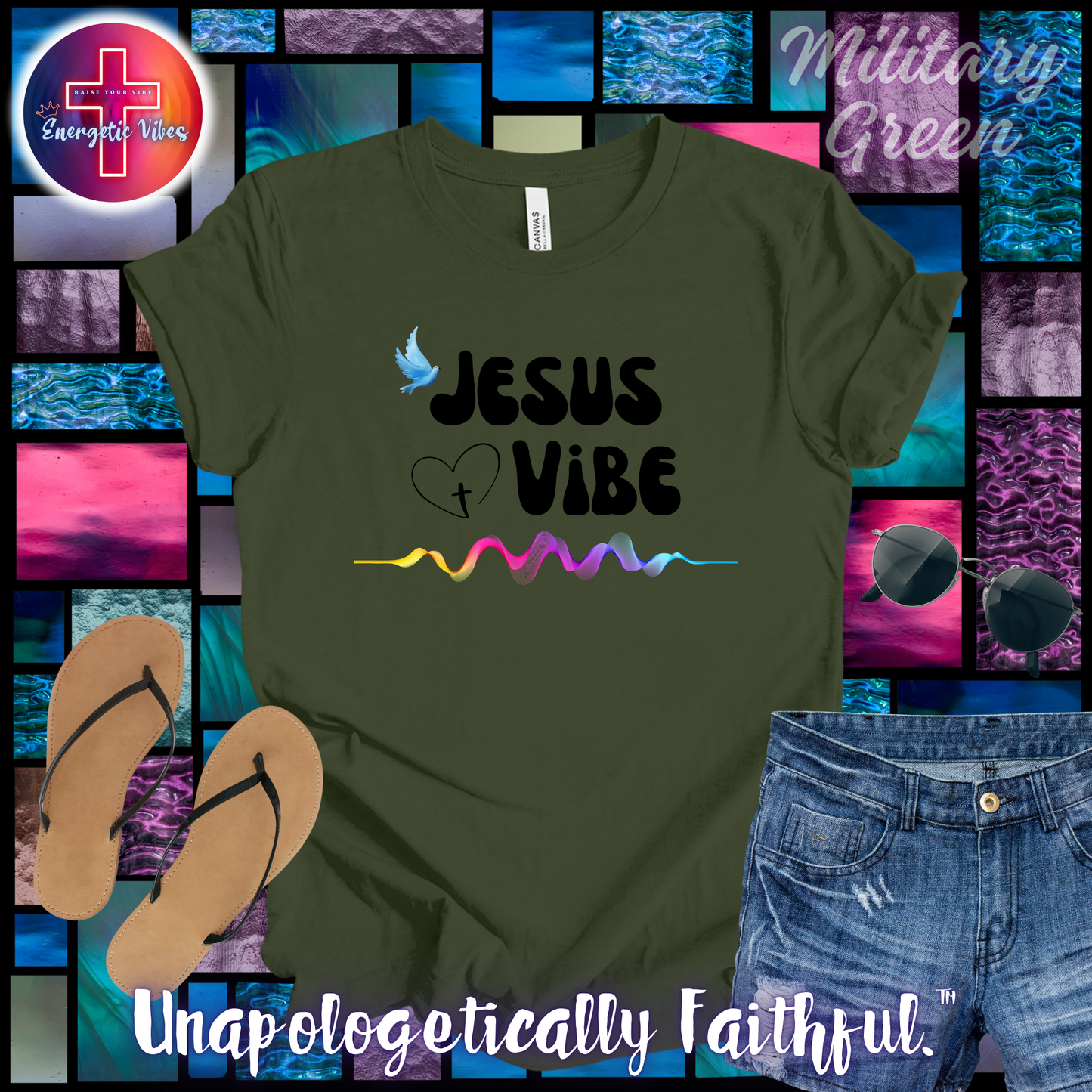 Jesus Vibe Unisex Christian T-Shirt | Classic Style Modern Tee