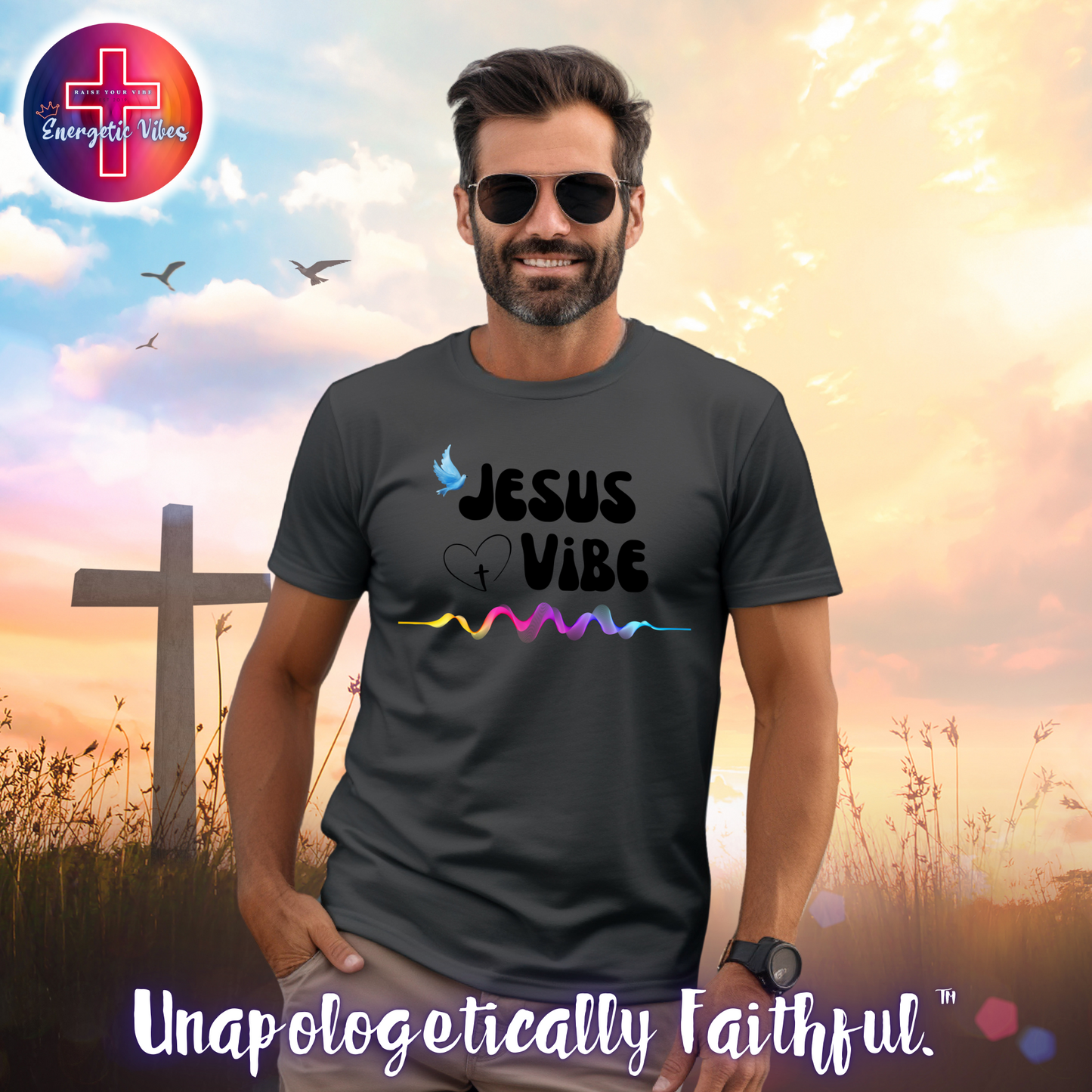 Jesus Vibe Unisex Christian T-Shirt | Classic Style Modern Tee