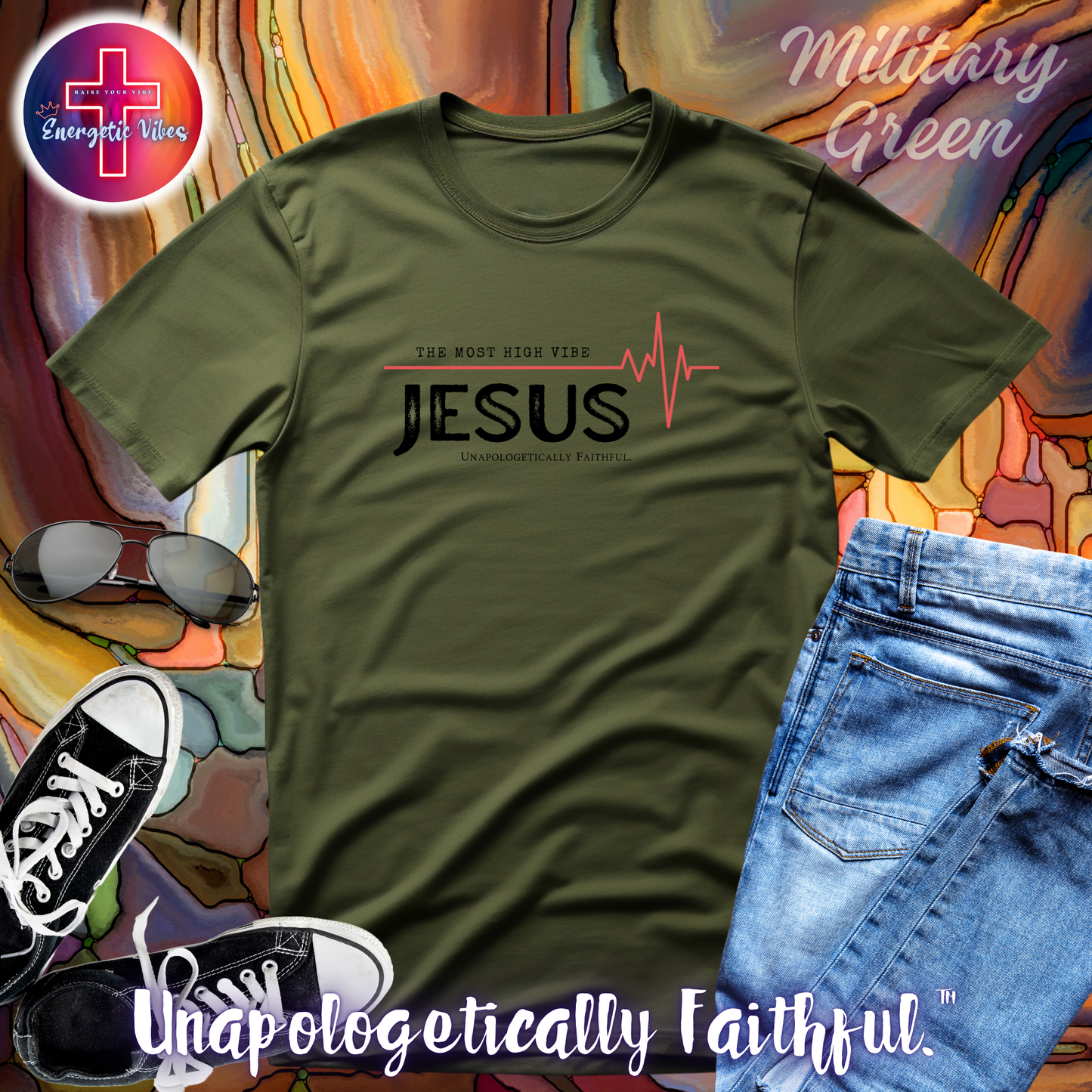 Jesus The Most High Vibe Unisex Christian T-Shirt | Classic Style Modern Tee