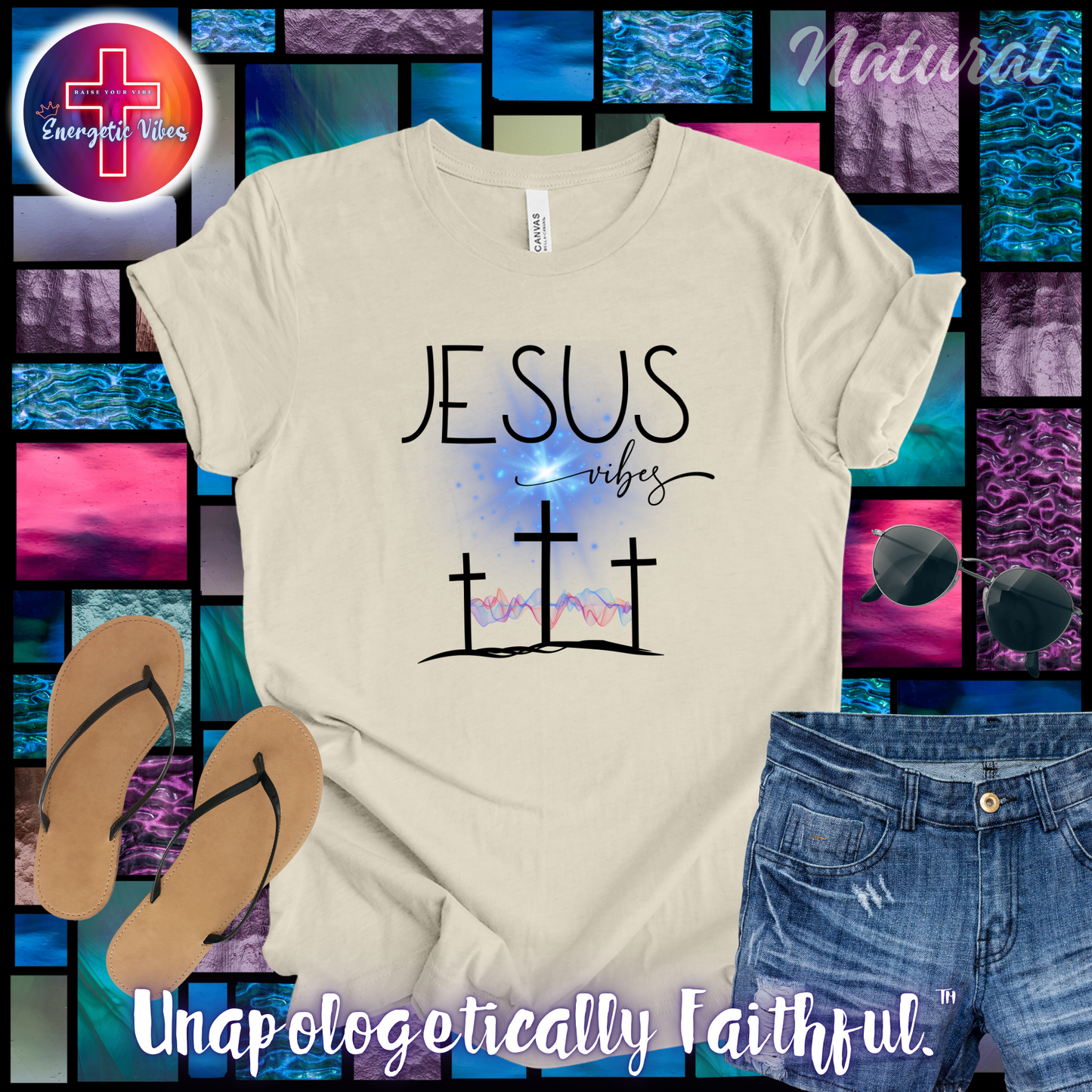 Jesus Vibes Unisex Christian T-Shirt | Classic Style Modern Tee