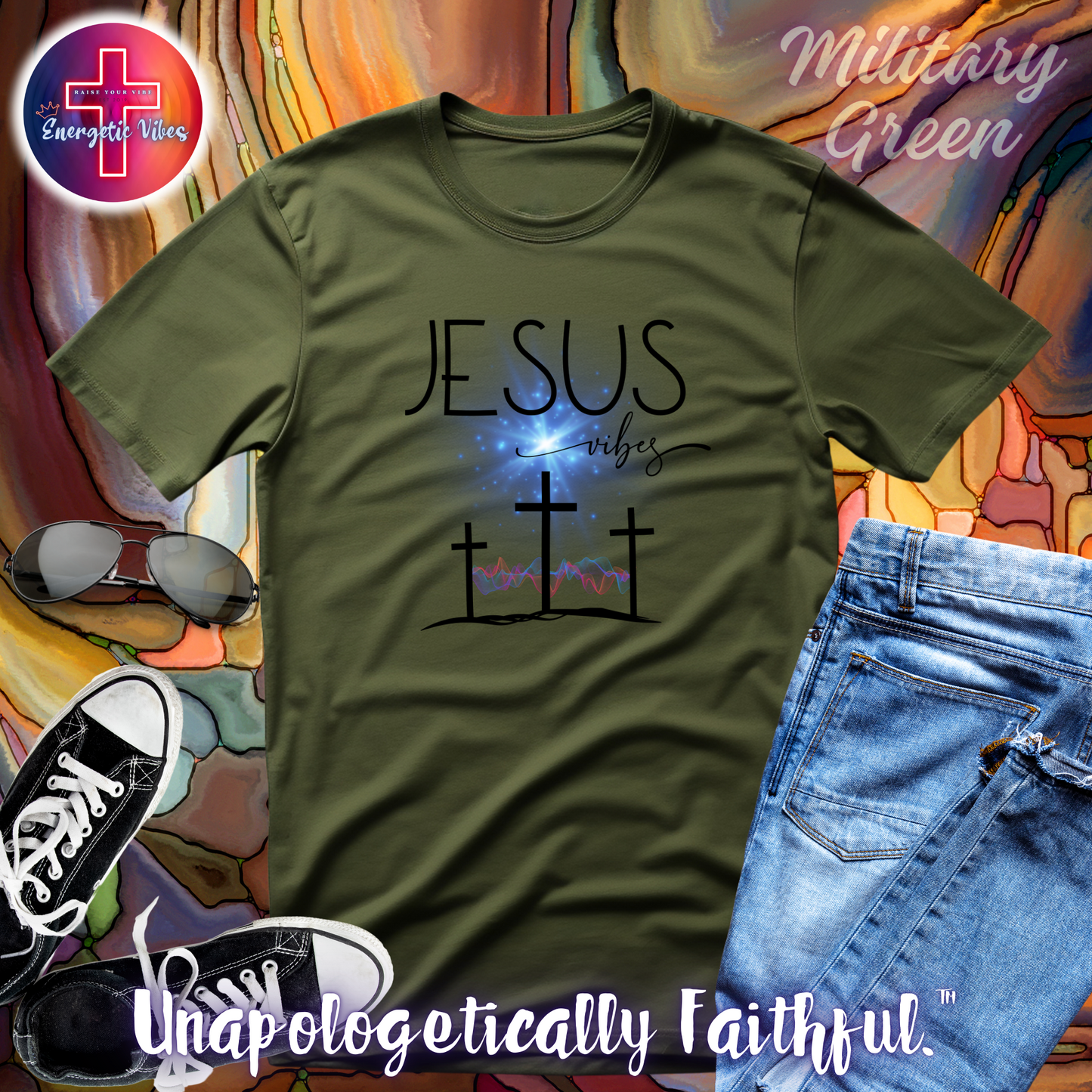 Jesus Vibes Unisex Christian T-Shirt | Classic Style Modern Tee