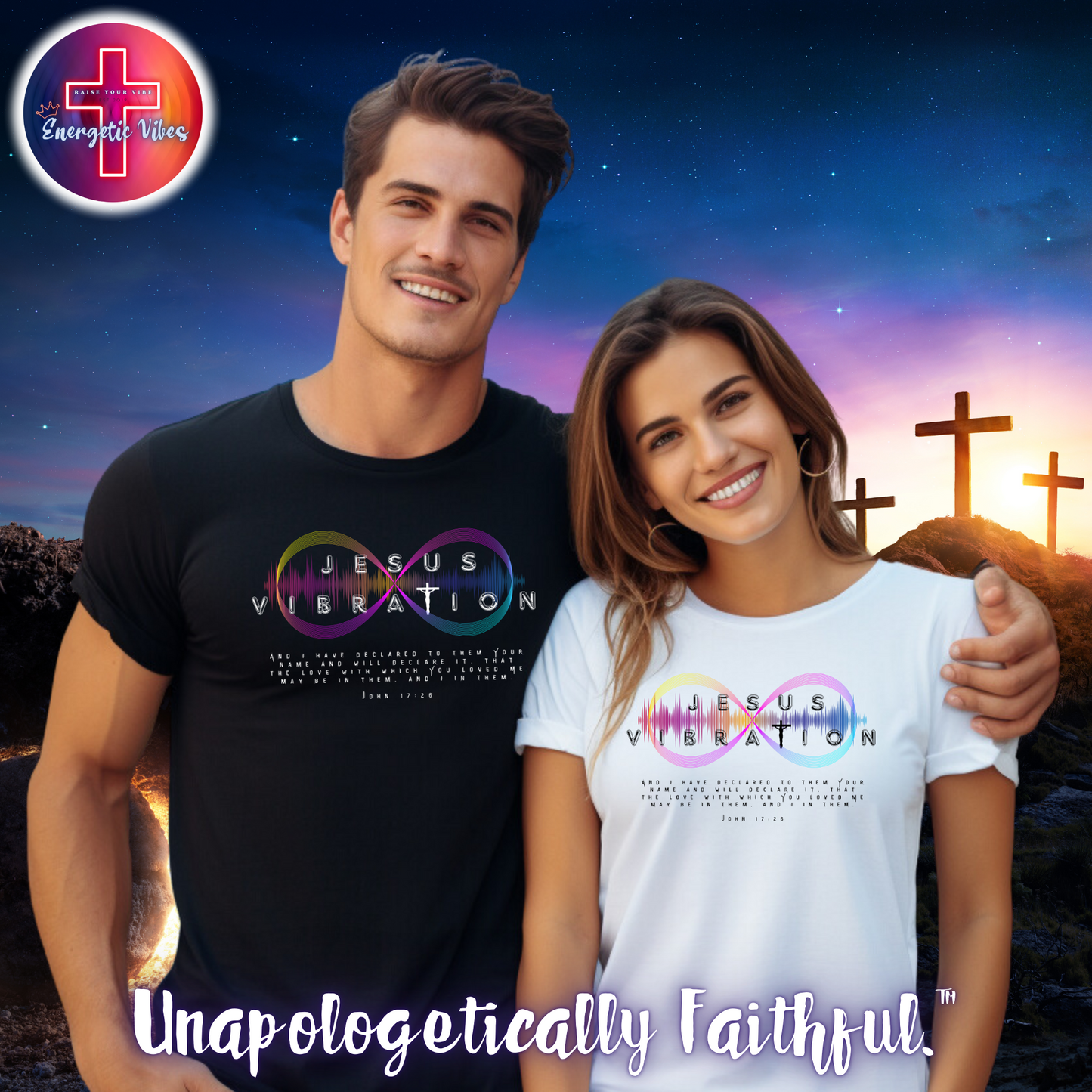 Jesus Vibration Unisex Christian T-Shirt | Classic Style Modern Tee