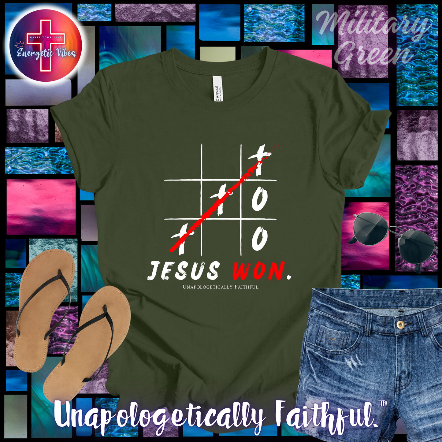 Jesus Won XO Unisex Christian T-Shirt | Classic Style Modern Tee