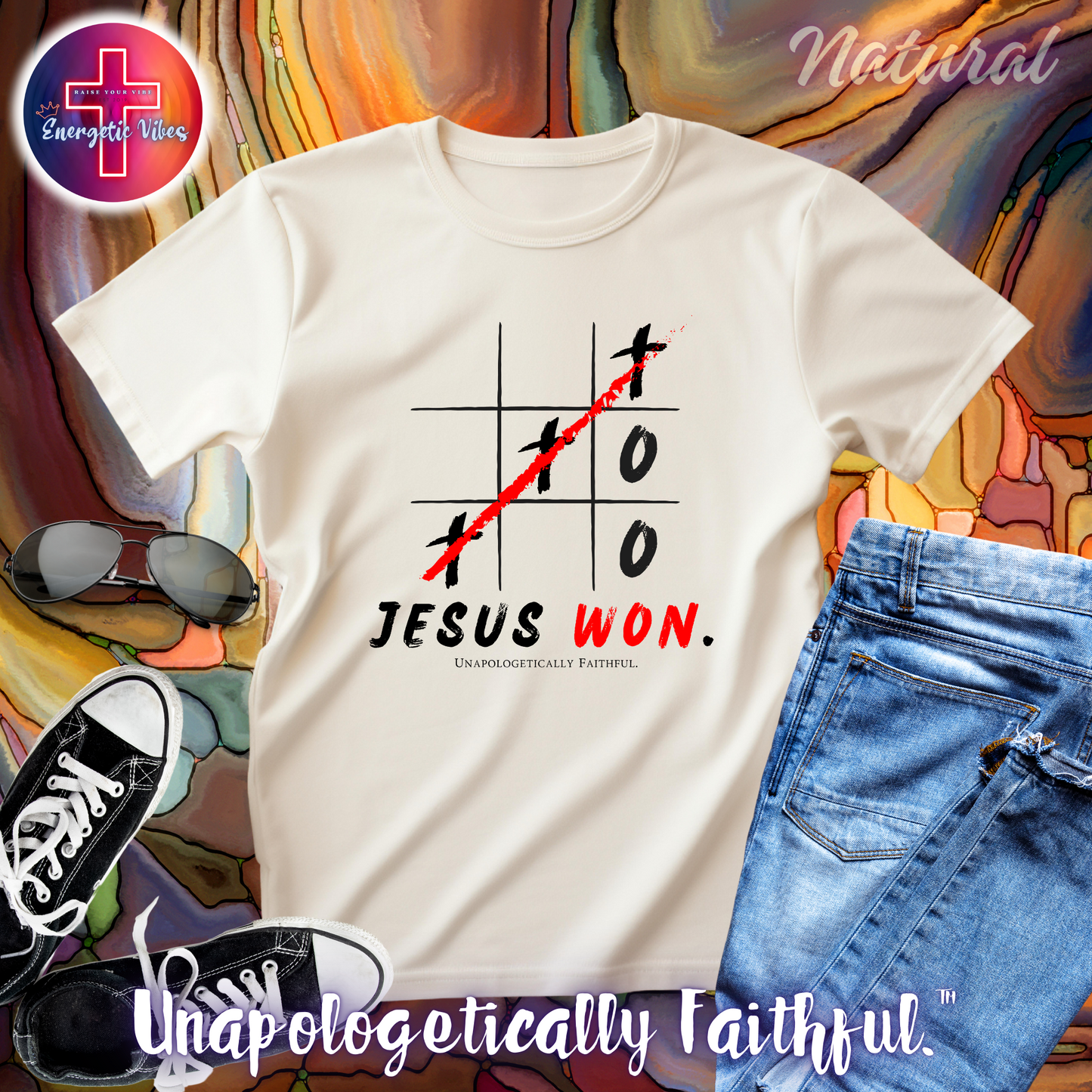 Jesus Won XO Unisex Christian T-Shirt | Classic Style Modern Tee