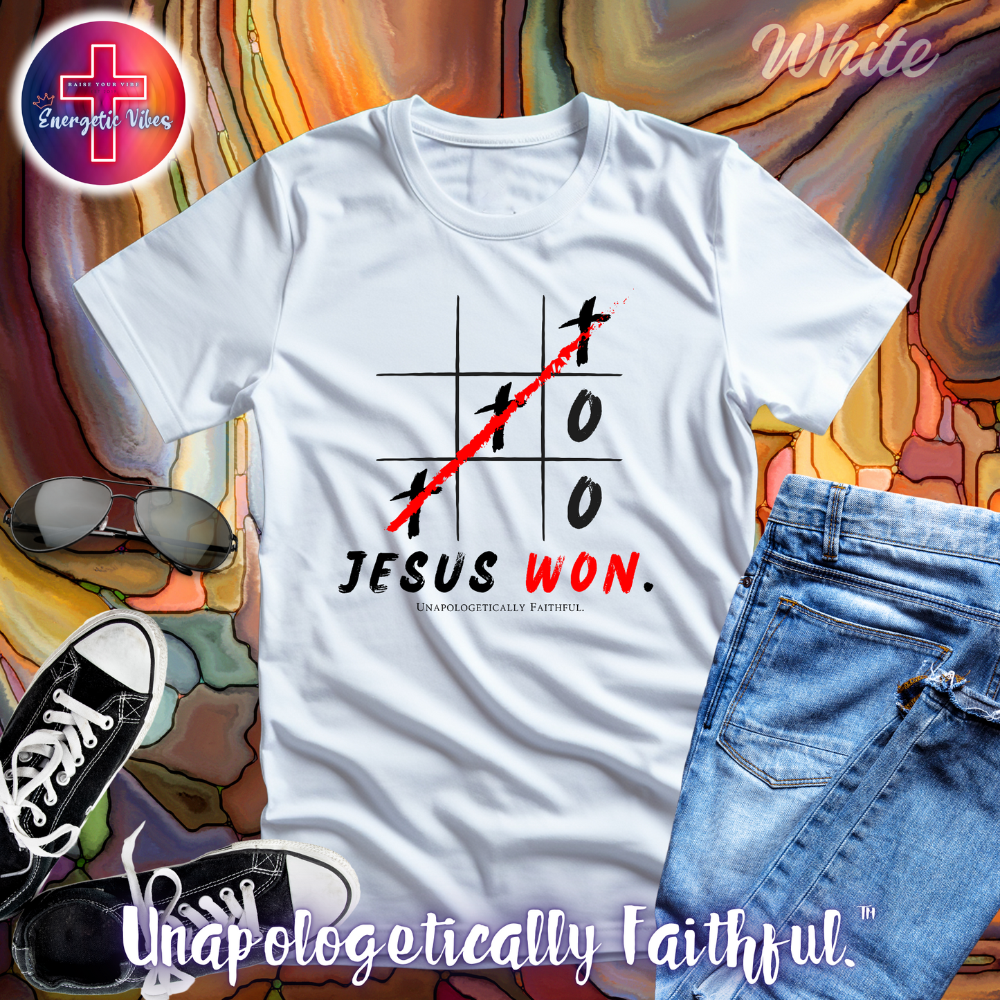 Jesus Won XO Unisex Christian T-Shirt | Classic Style Modern Tee