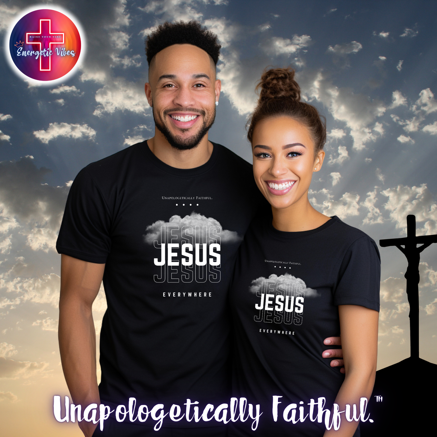 Jesus, Jesus, Jesus Everywhere Unisex Christian T-Shirt | Classic Style Modern Tee