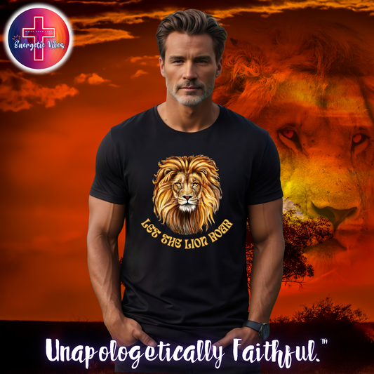 Let The Lion Roar ~ Golden Unisex Christian T-Shirt | Classic Style Modern Tee