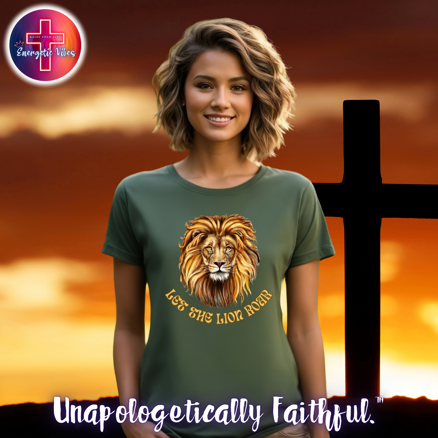 Let The Lion Roar ~ Golden Unisex Christian T-Shirt | Classic Style Modern Tee